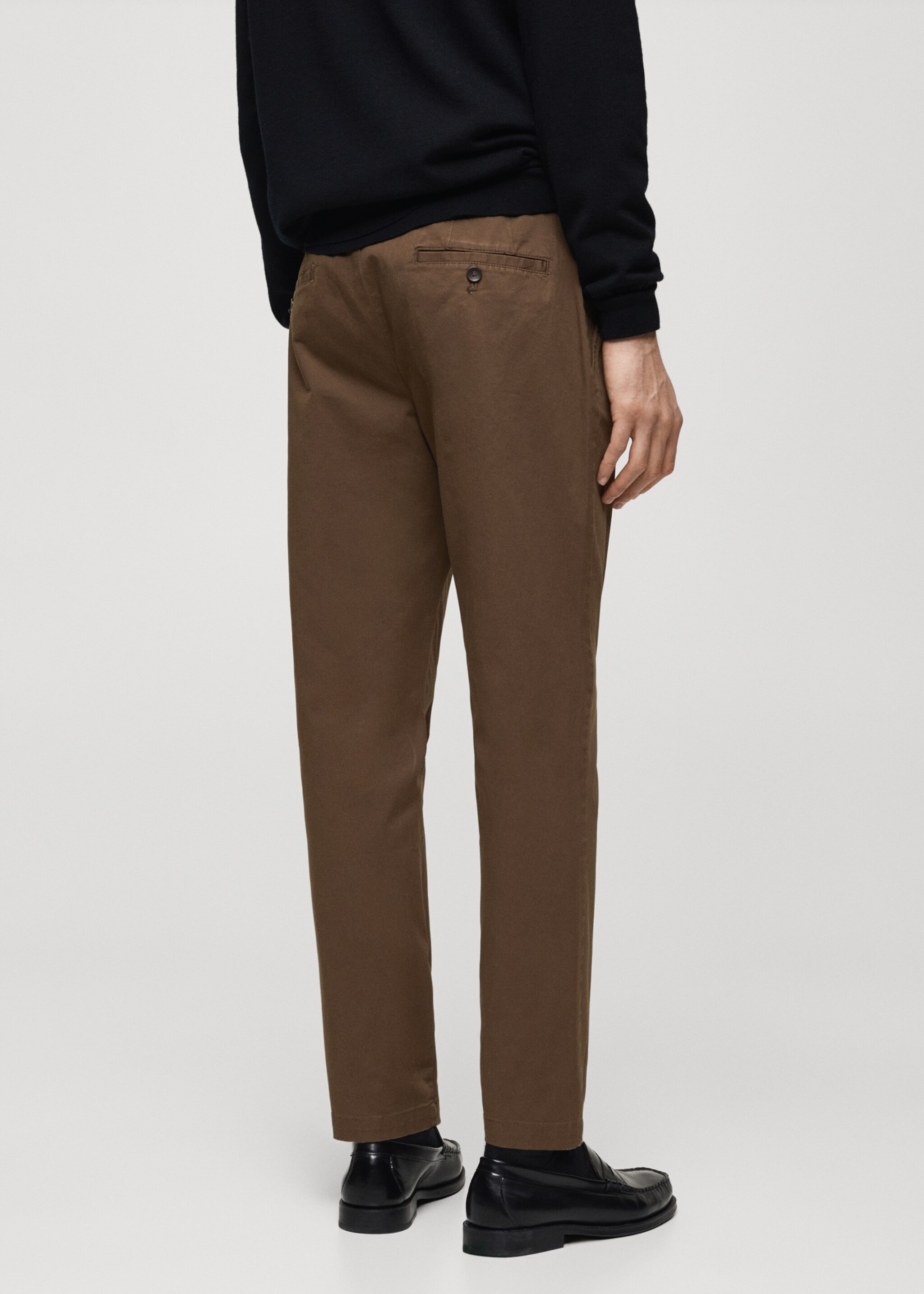 Pantalón algodón tapered crop - Reverso del artículo