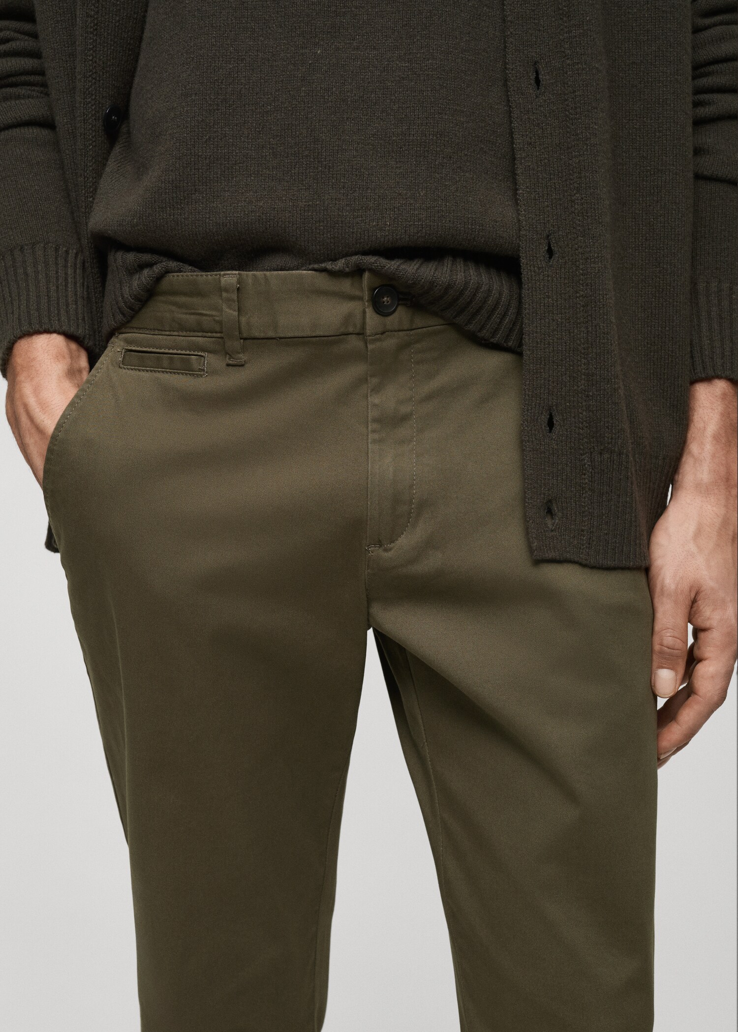 Pantalon coton tapered crop - Détail de l'article 1