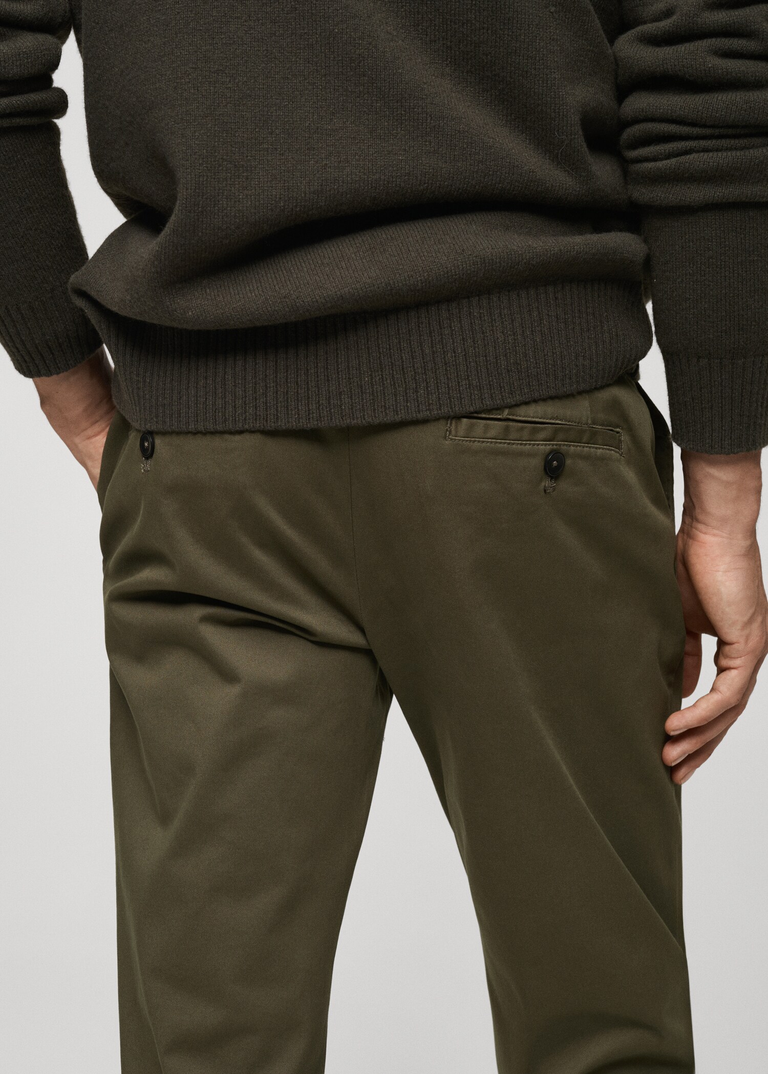Pantalon coton tapered crop - Détail de l'article 6