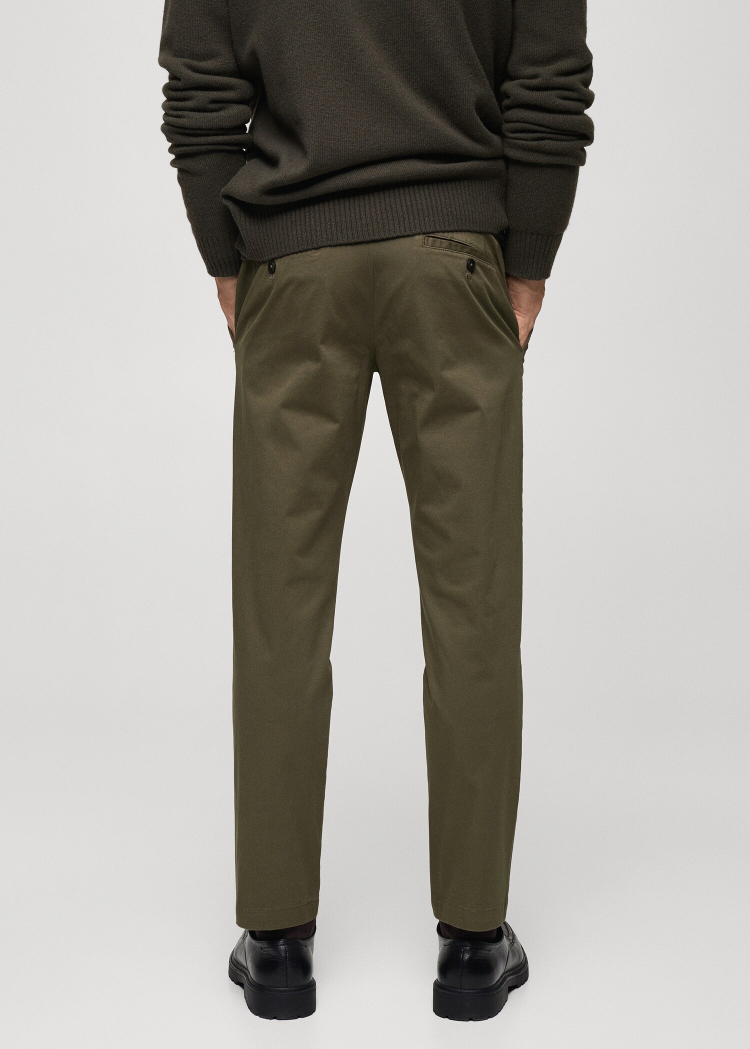 Pantalon coton tapered crop - Verso de l’article