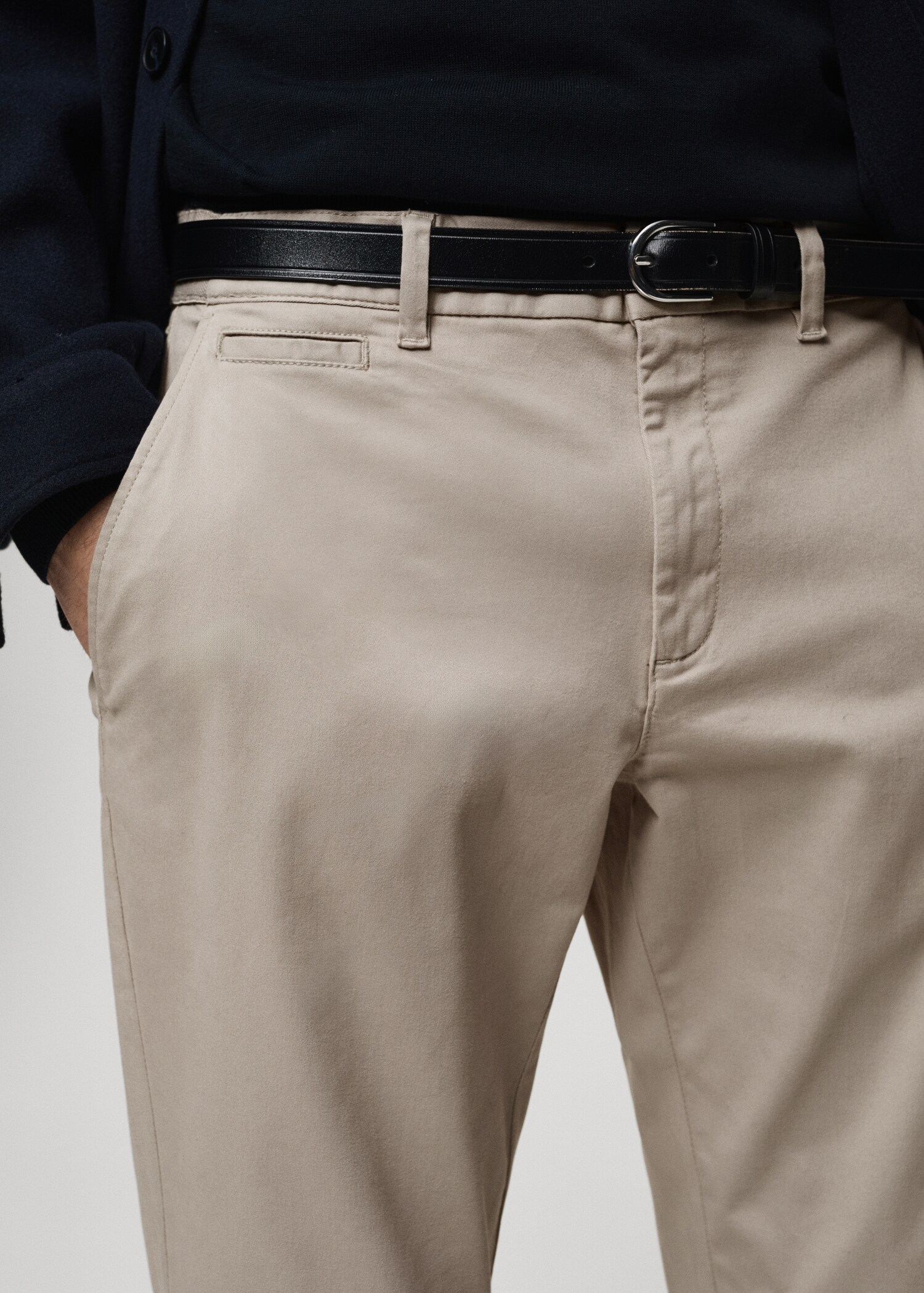 Pantalon coton tapered crop - Détail de l'article 1