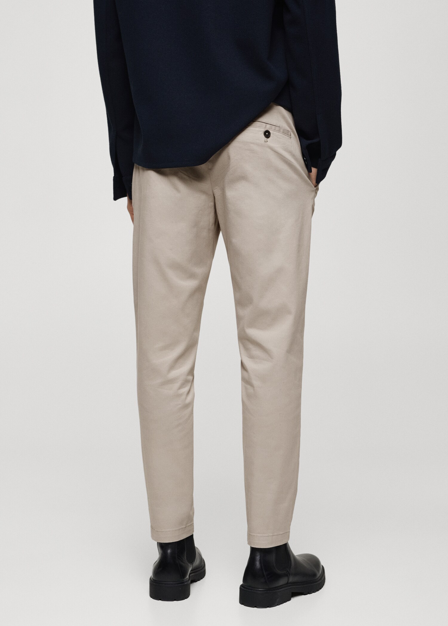 Pantalon coton tapered crop - Verso de l’article
