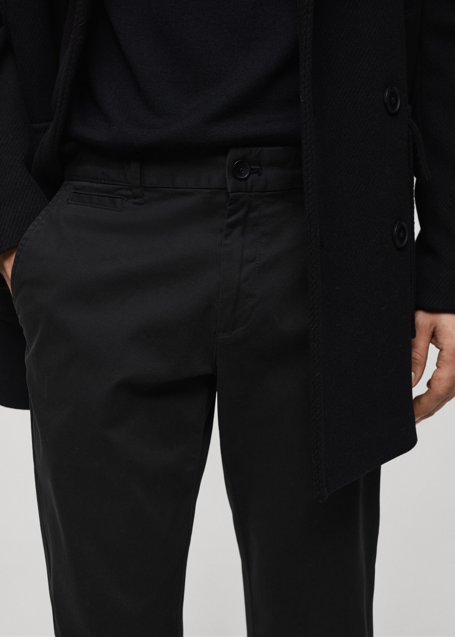 Pantalon coton tapered crop - Détail de l'article 1