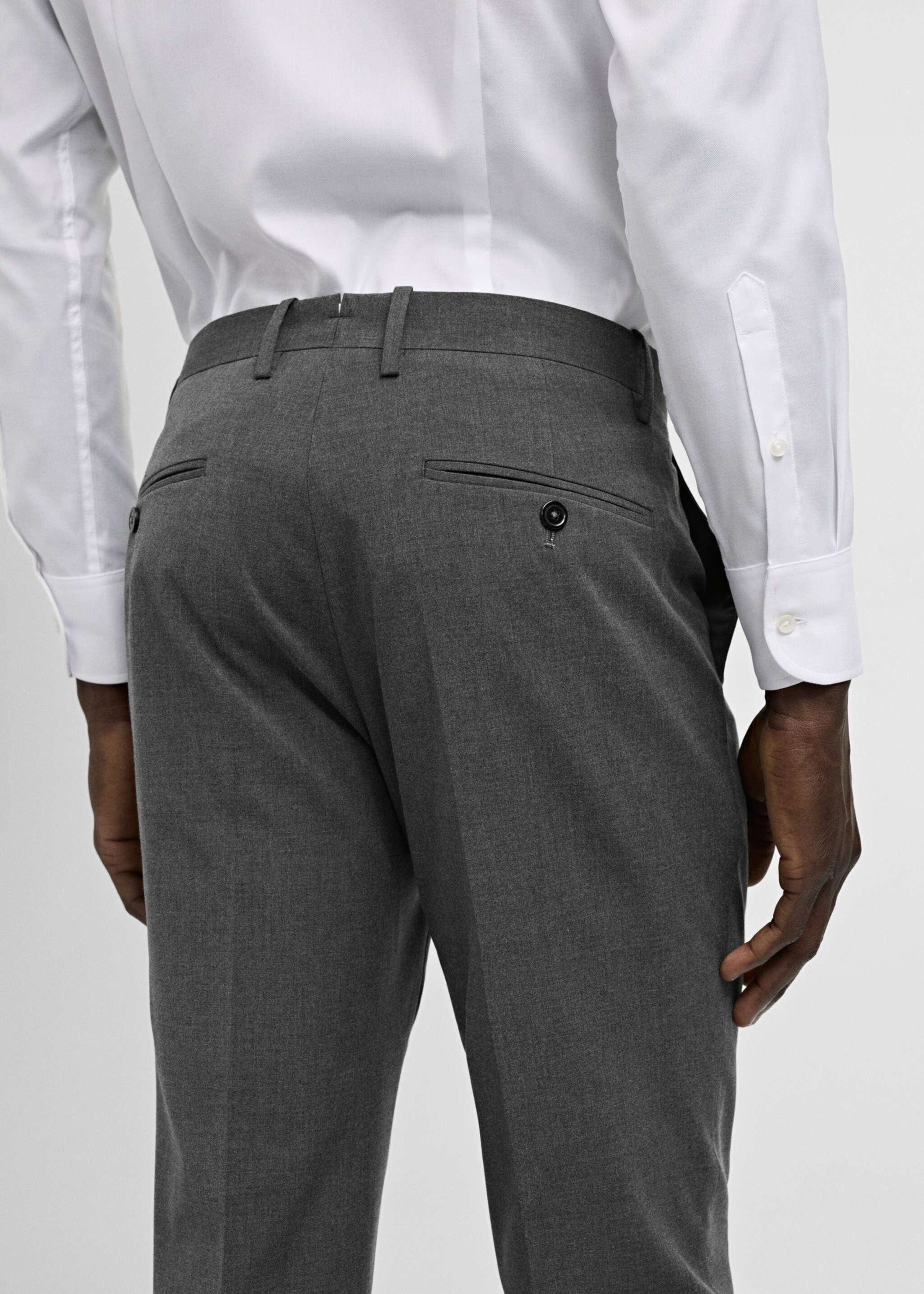 Pantalón traje slim fit tejido comfort stretch - Detalle del artículo 2