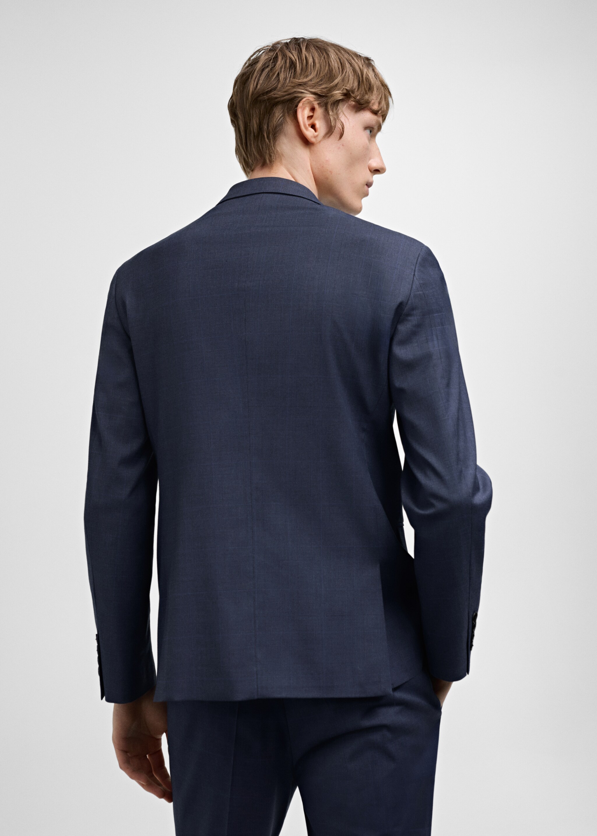 Super slim-fit suit jacket in stretch fabric - Reverse of the article