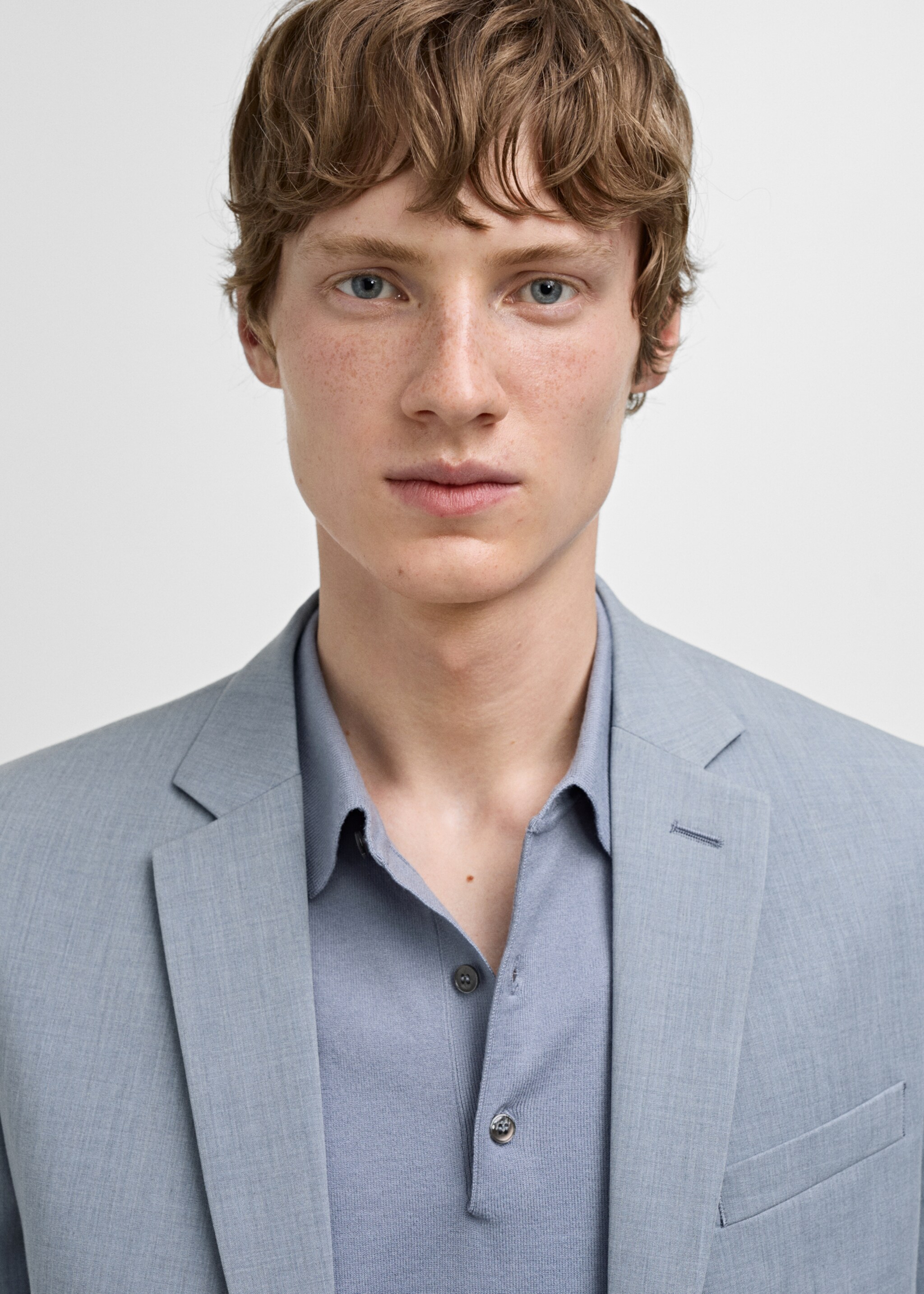 Super slim-fit suit jacket in stretch fabric - Details of the article 1