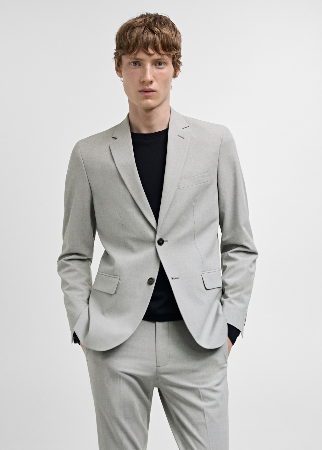 Mango Super Slim Fit-Anzugsakko aus Stretchgewebe