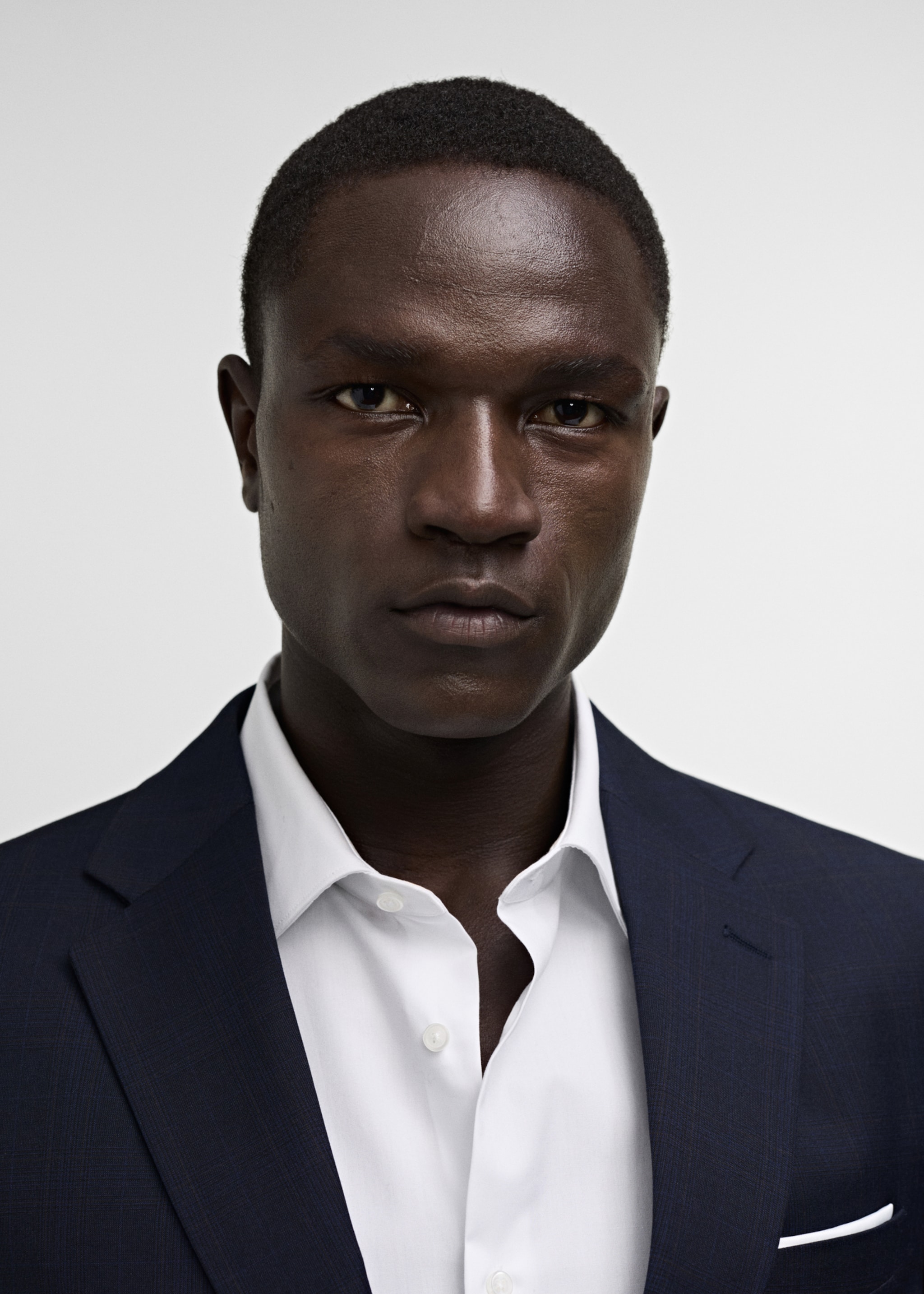 Stretch-fabric slim-fit suit jacket - Details of the article 1