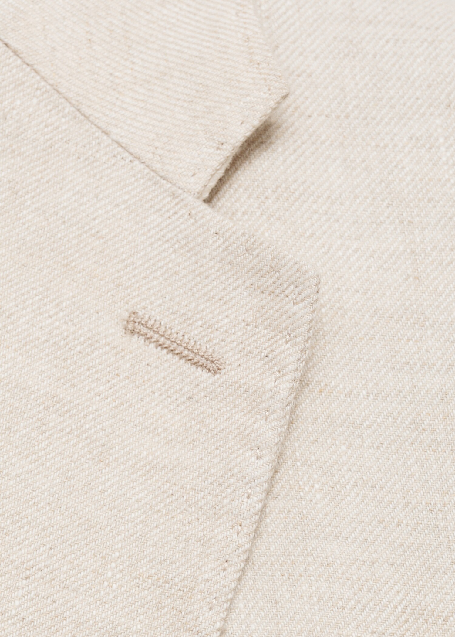 100% linen slim-fit suit jacket - Details of the article 8