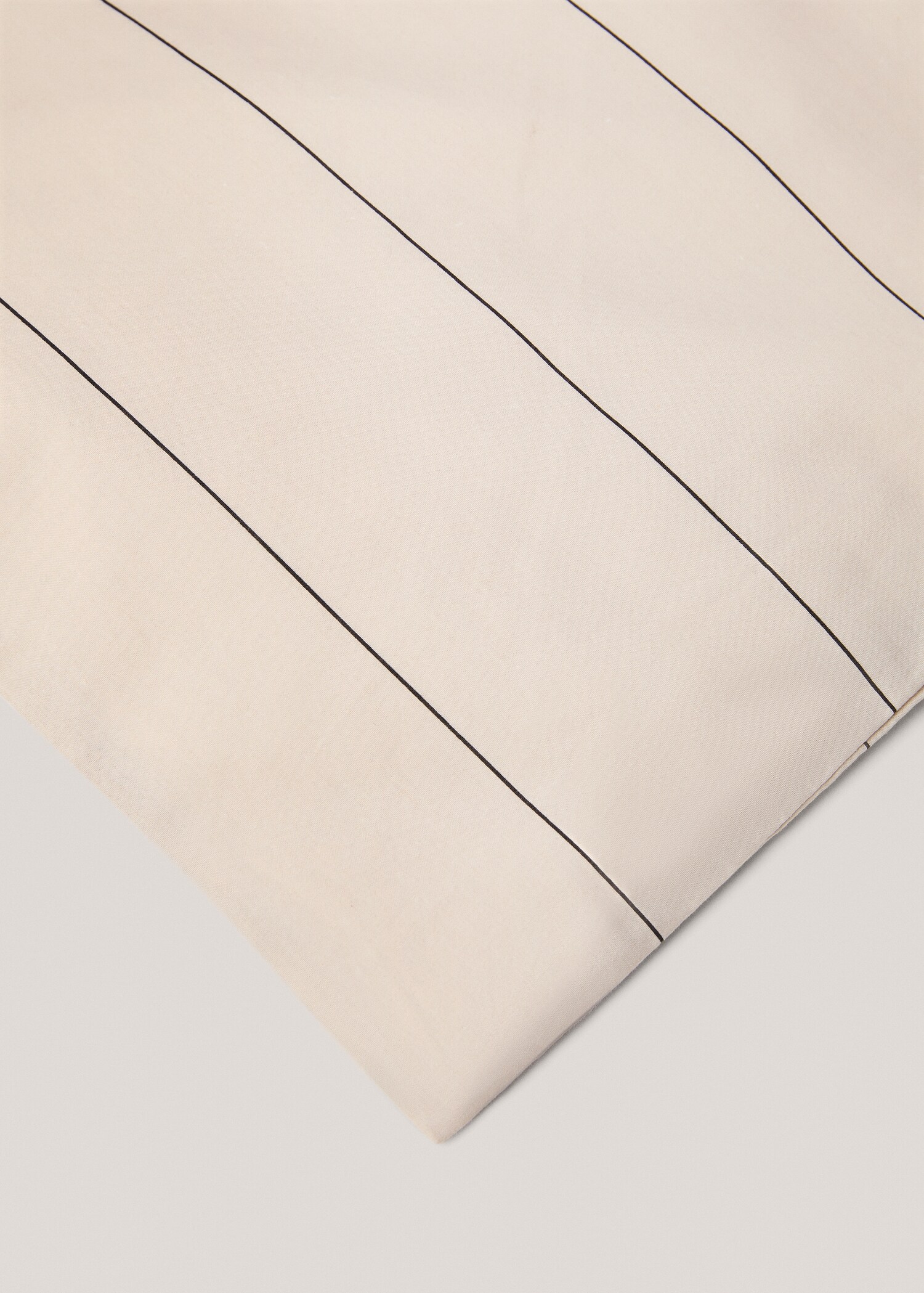 100% cotton striped duvet cover for king bed - Details of the article 3