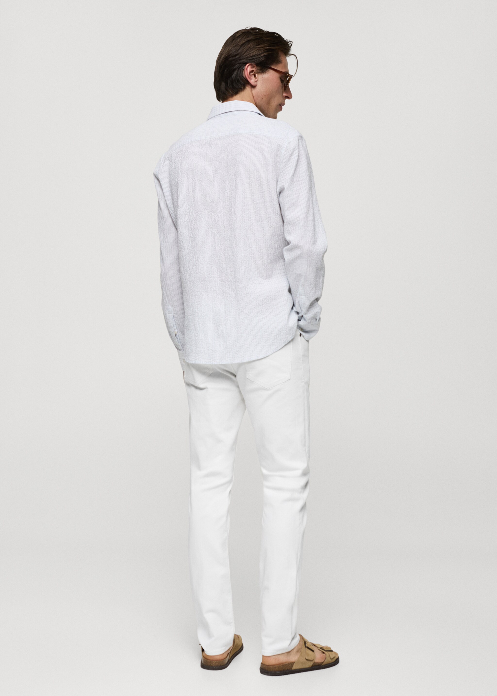 Jan slim-fit jeans - Reverse of the article, White. Ref: 77010597-00.