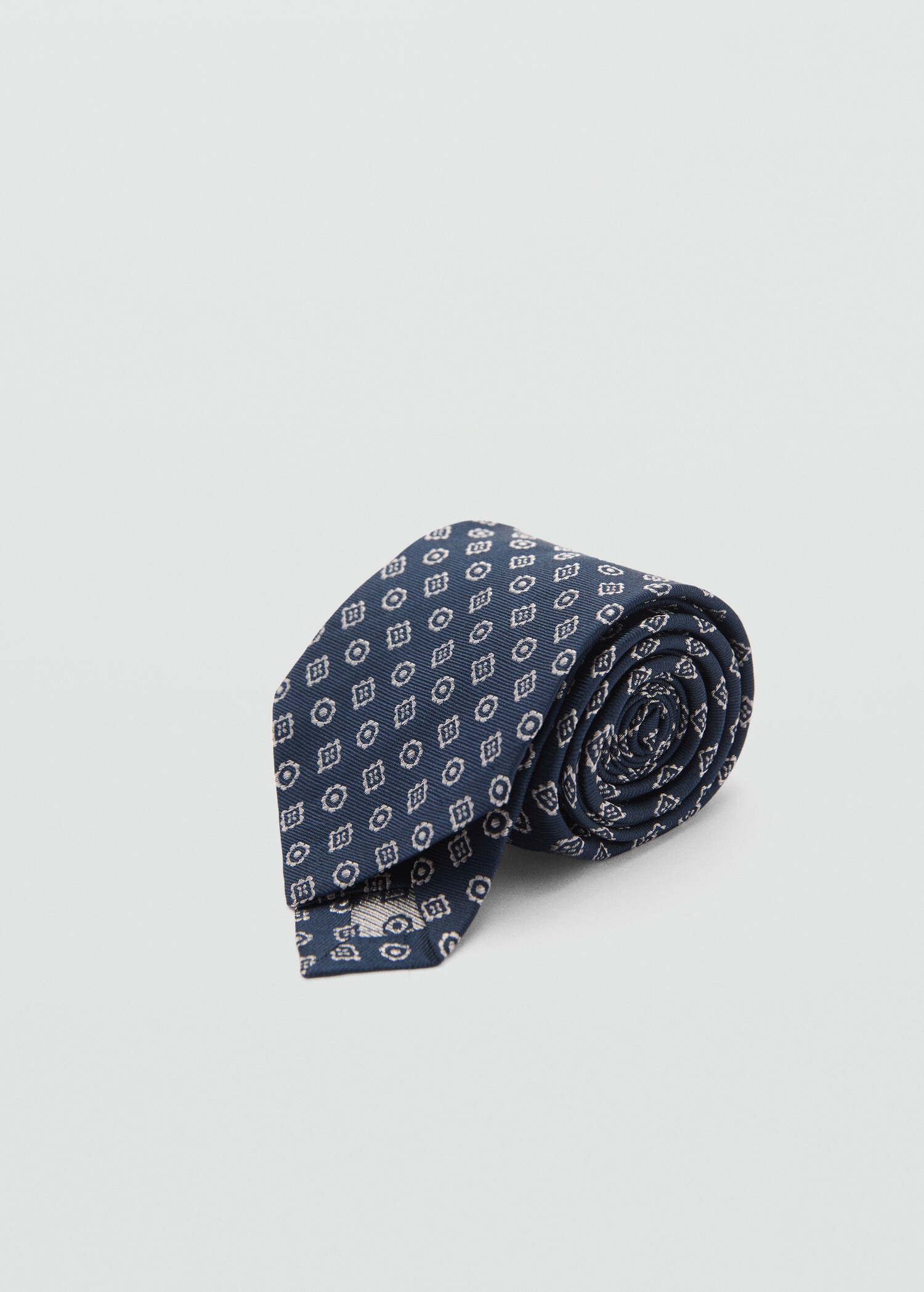 100% mulberry silk diamond-print tie - Medium plane