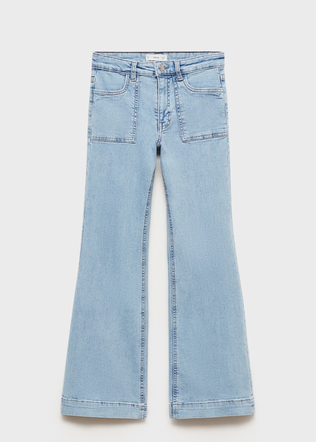 Jeans flare bolsillos Teen MANGO Espana Peninsula y Baleares