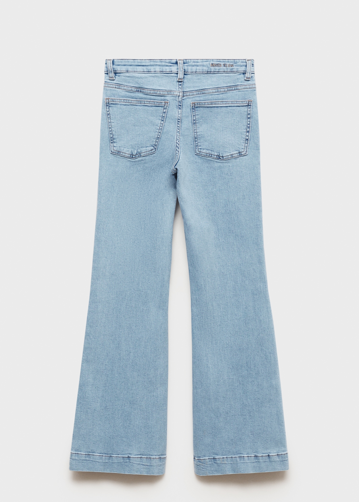 Flared jeans with pocket - Reverse of the article