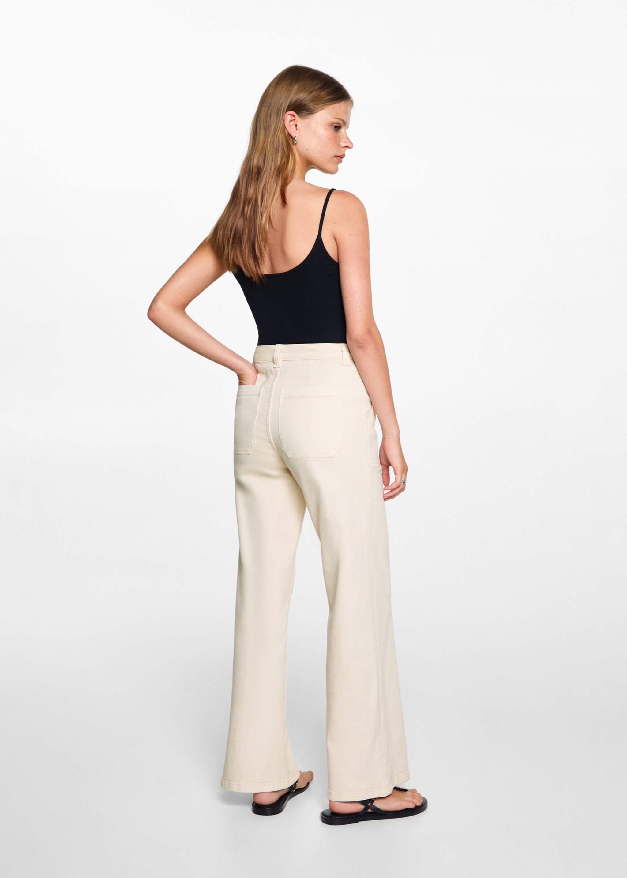 Culotte trousers with pockets - Reverse of the article