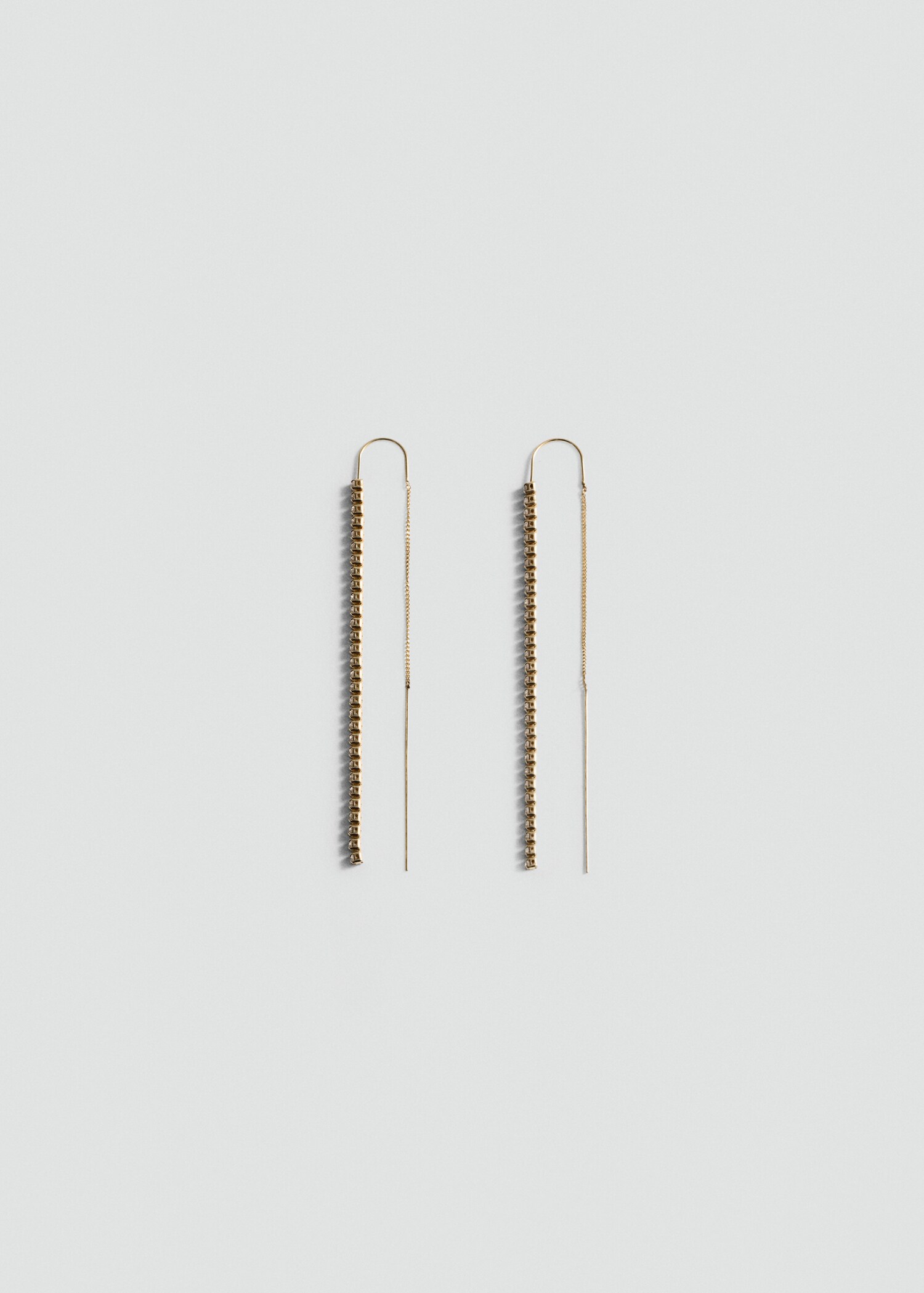 Pendientes hilo cristales - Artículo sin modelo