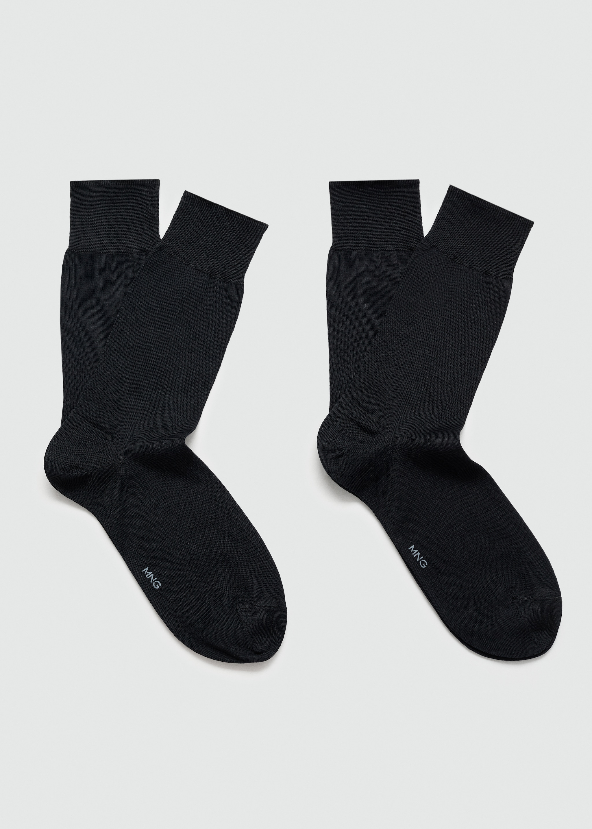 Pack of 2 long cotton socks - Изделие без модели