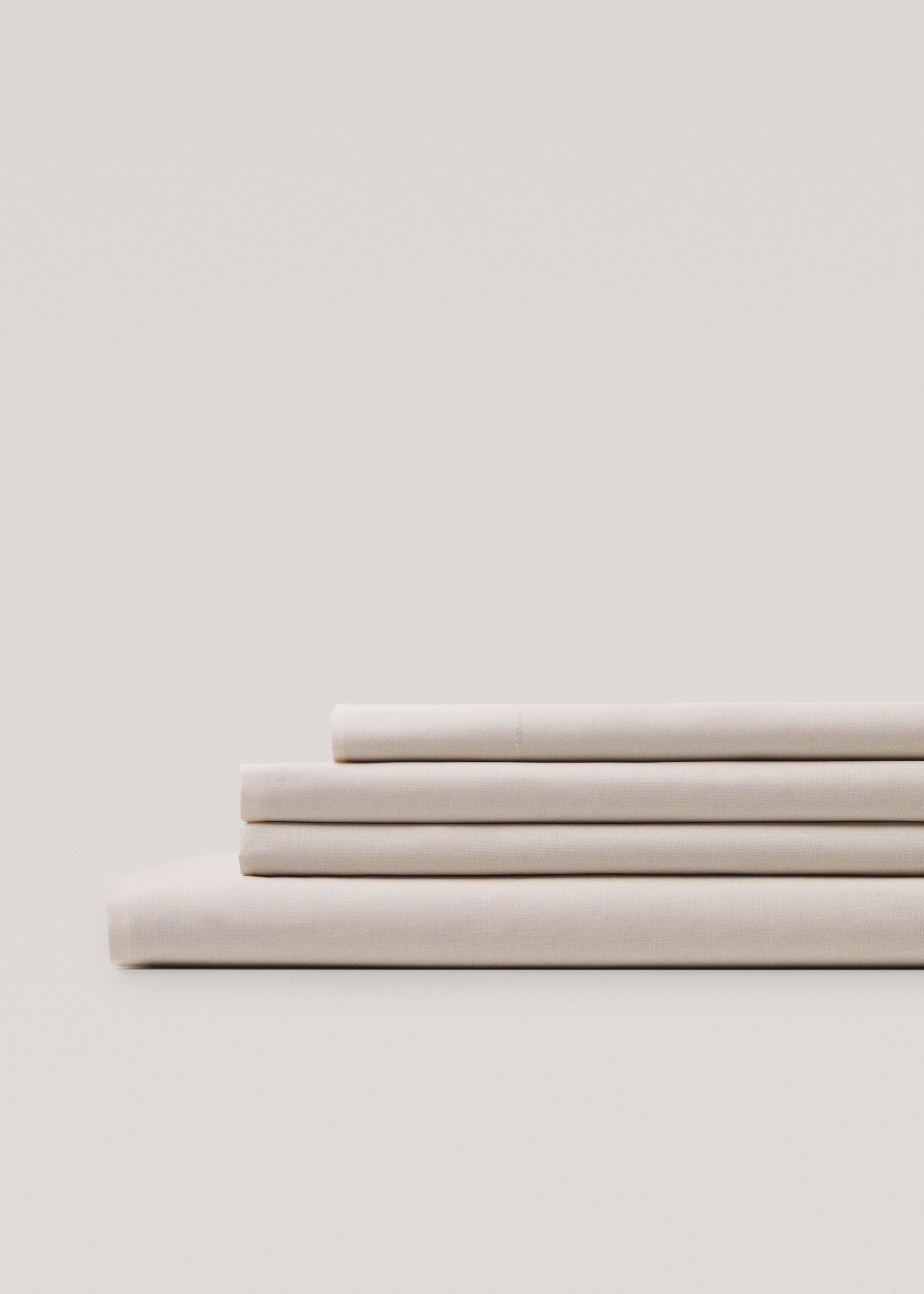Percale cotton top sheet 150cm - Details of the article 2
