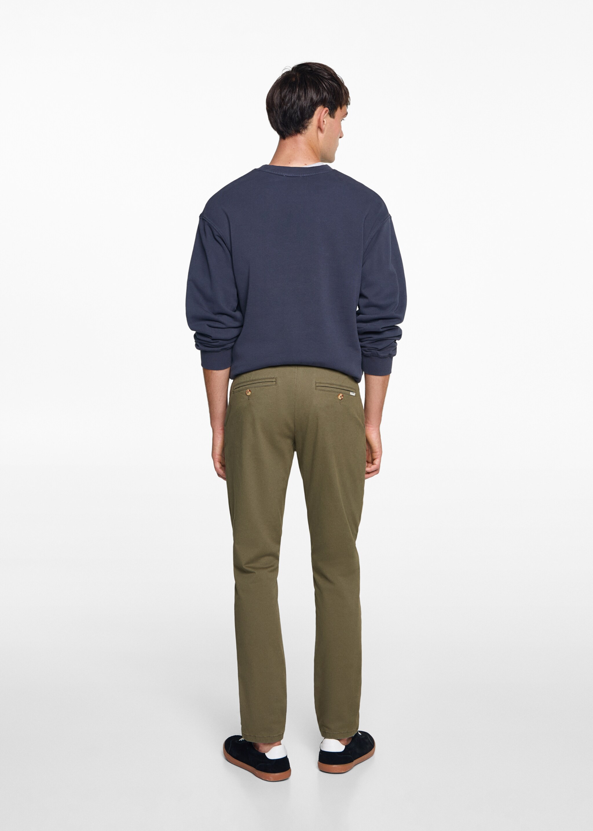 Cotton chinos - Reverse of the article
