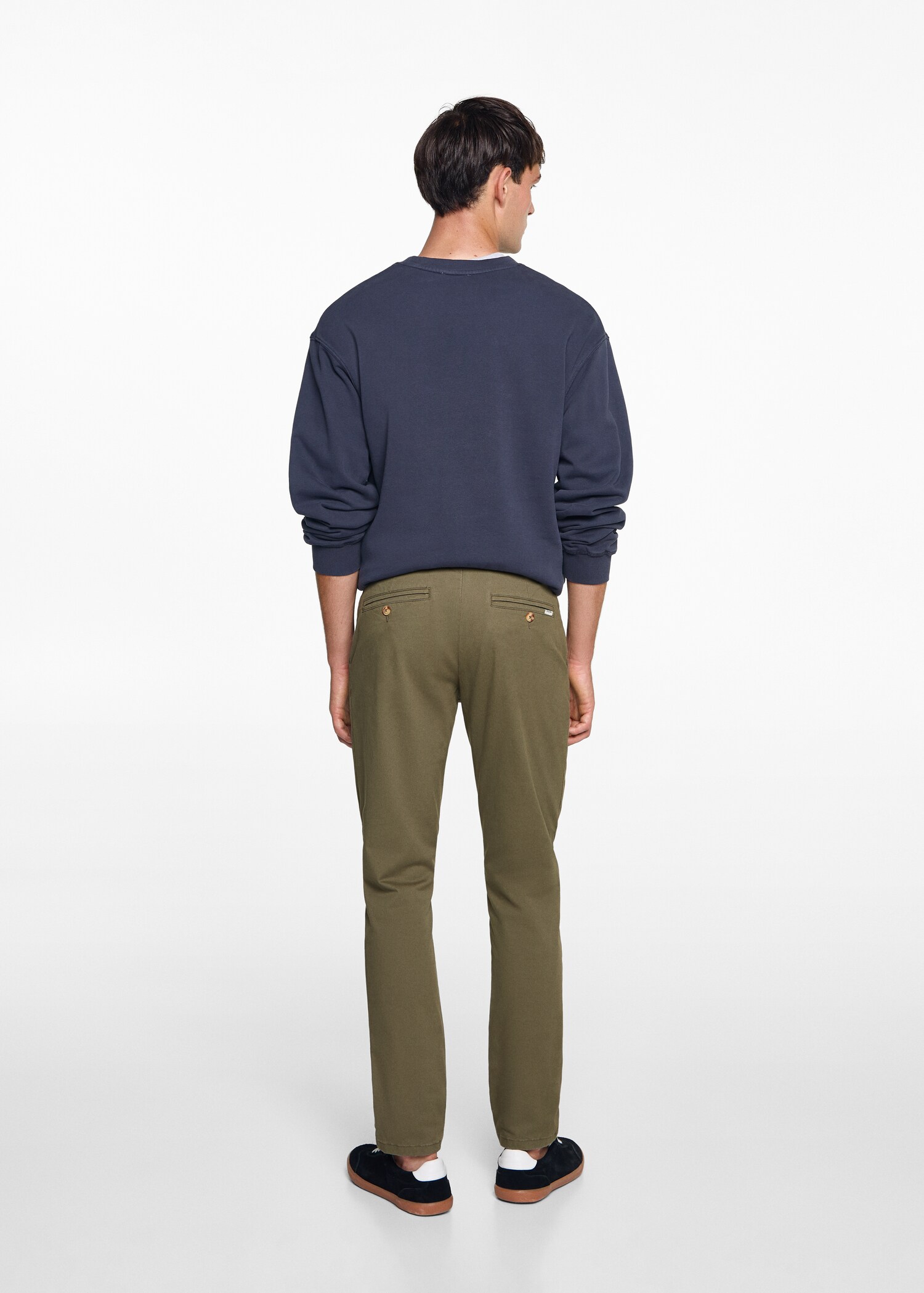 Cotton chinos - Reverse of the article
