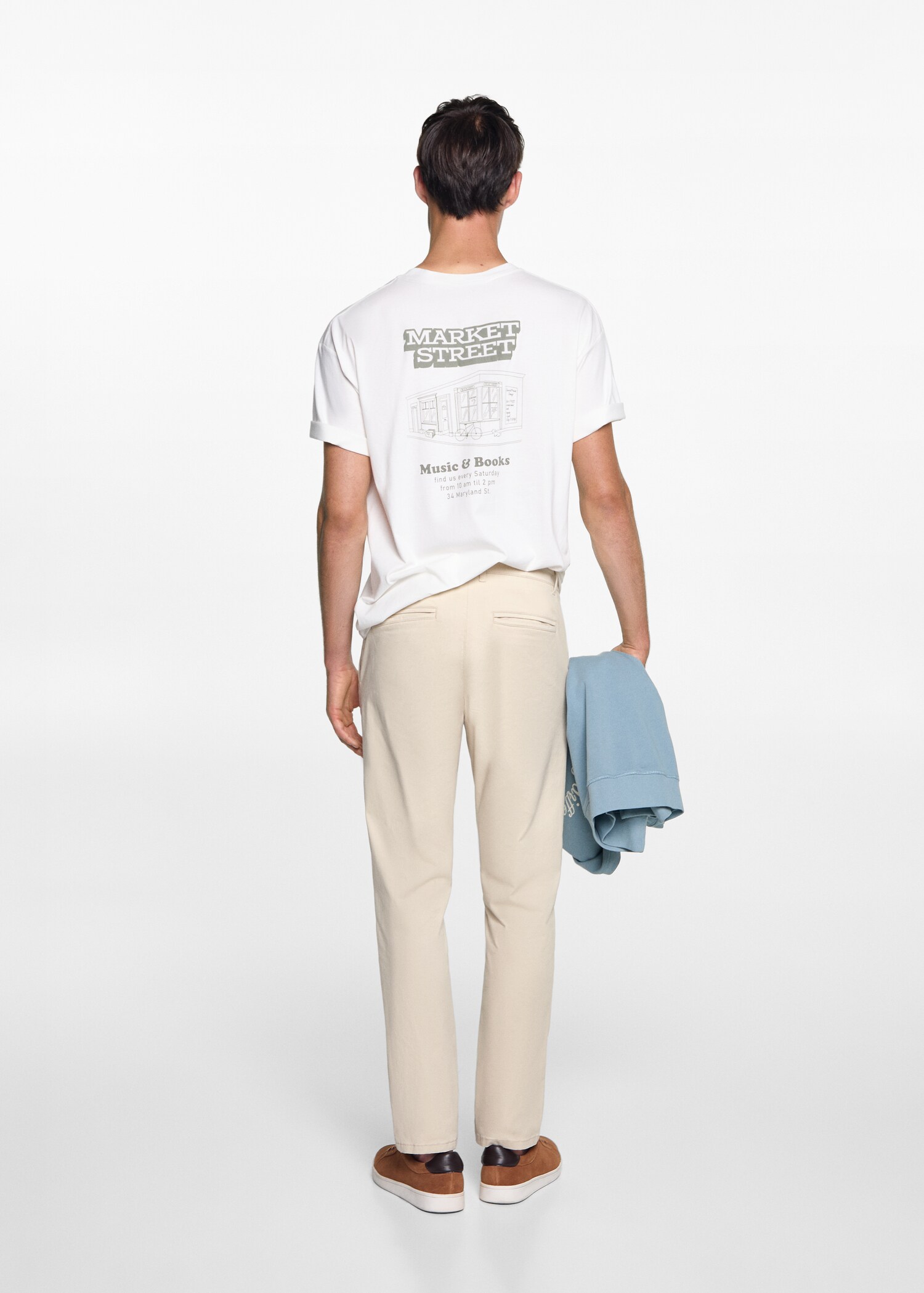 Cotton chinos - Reverse of the article
