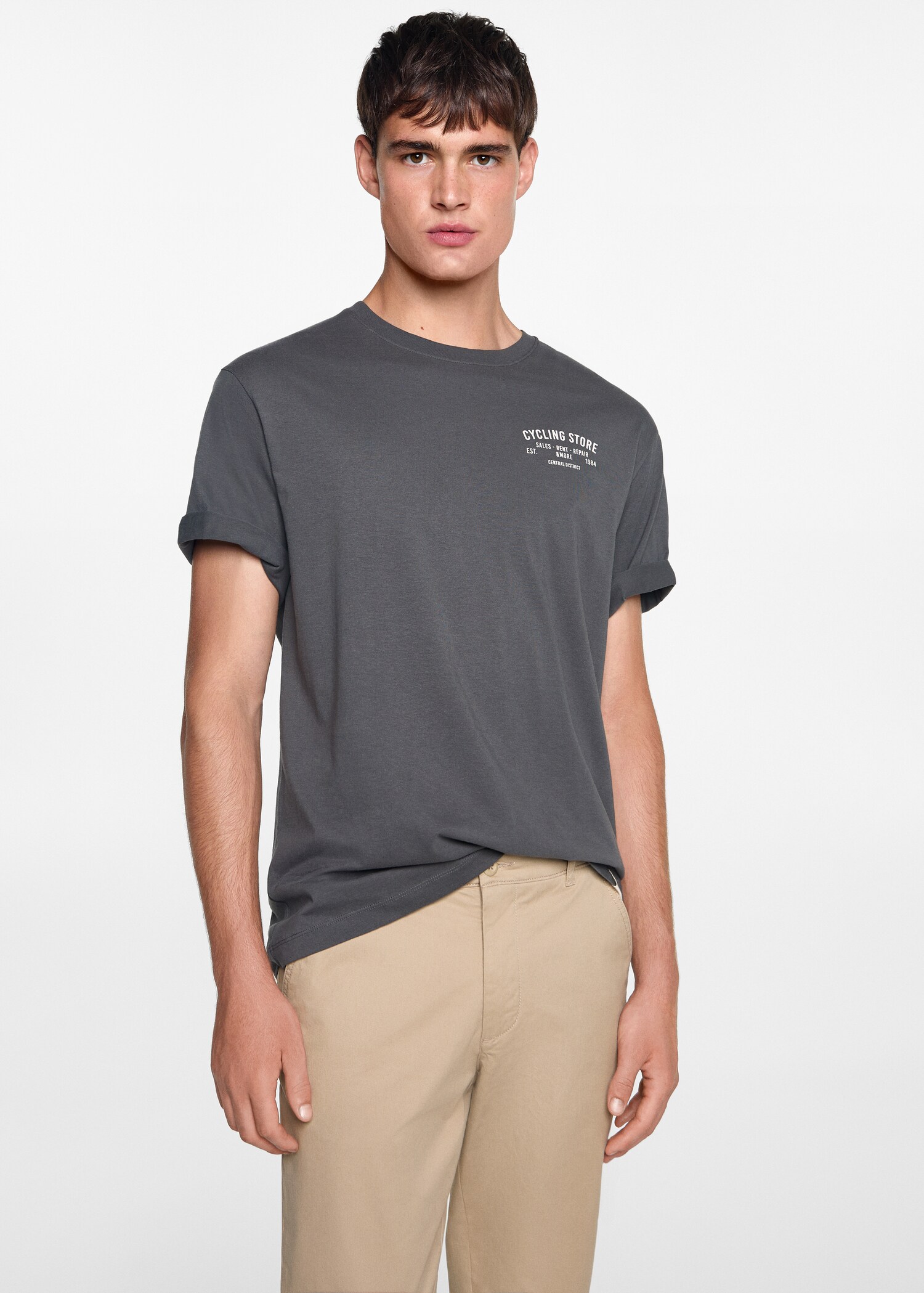 Cotton chinos - Medium plane
