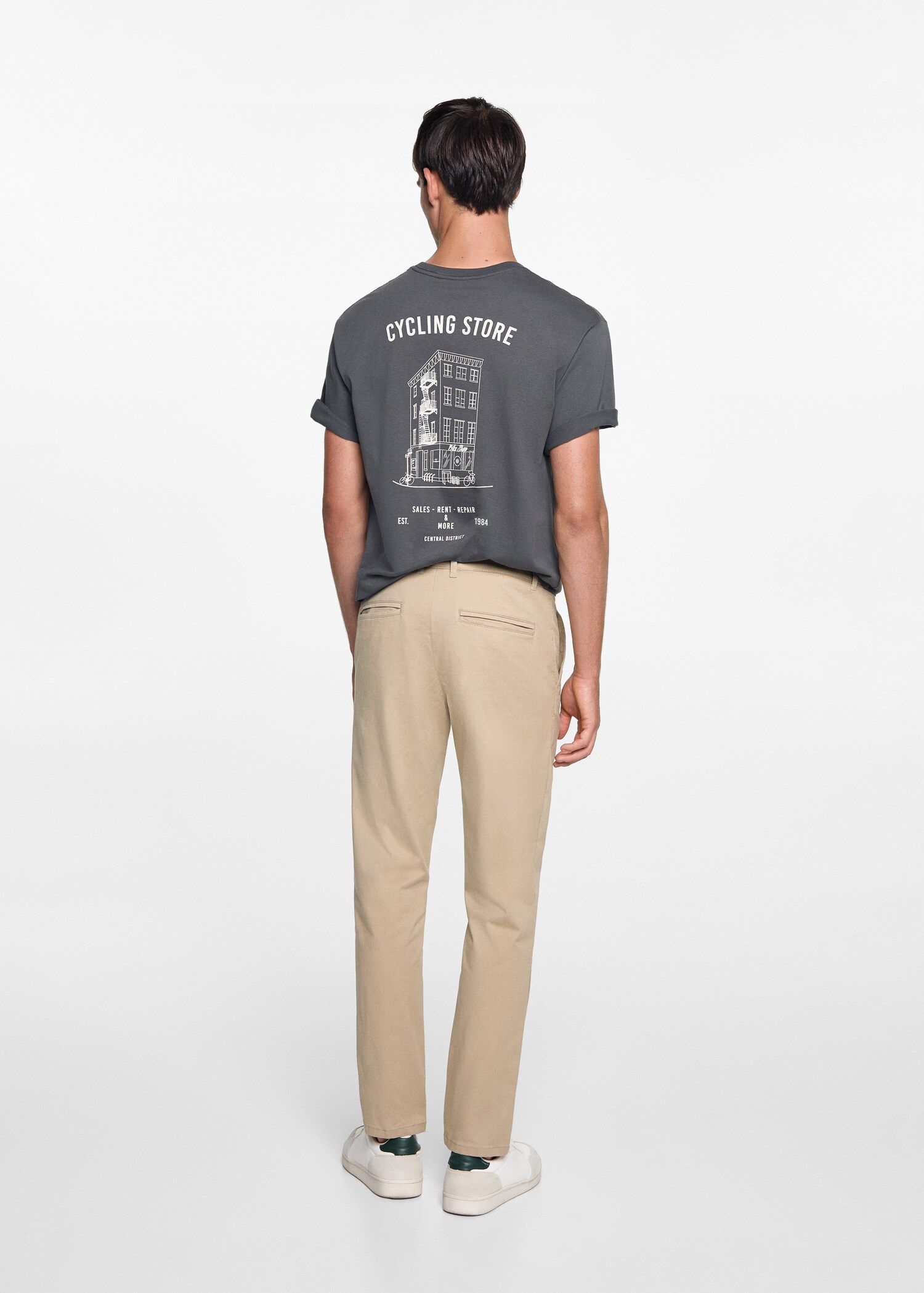 Cotton chinos - Reverse of the article