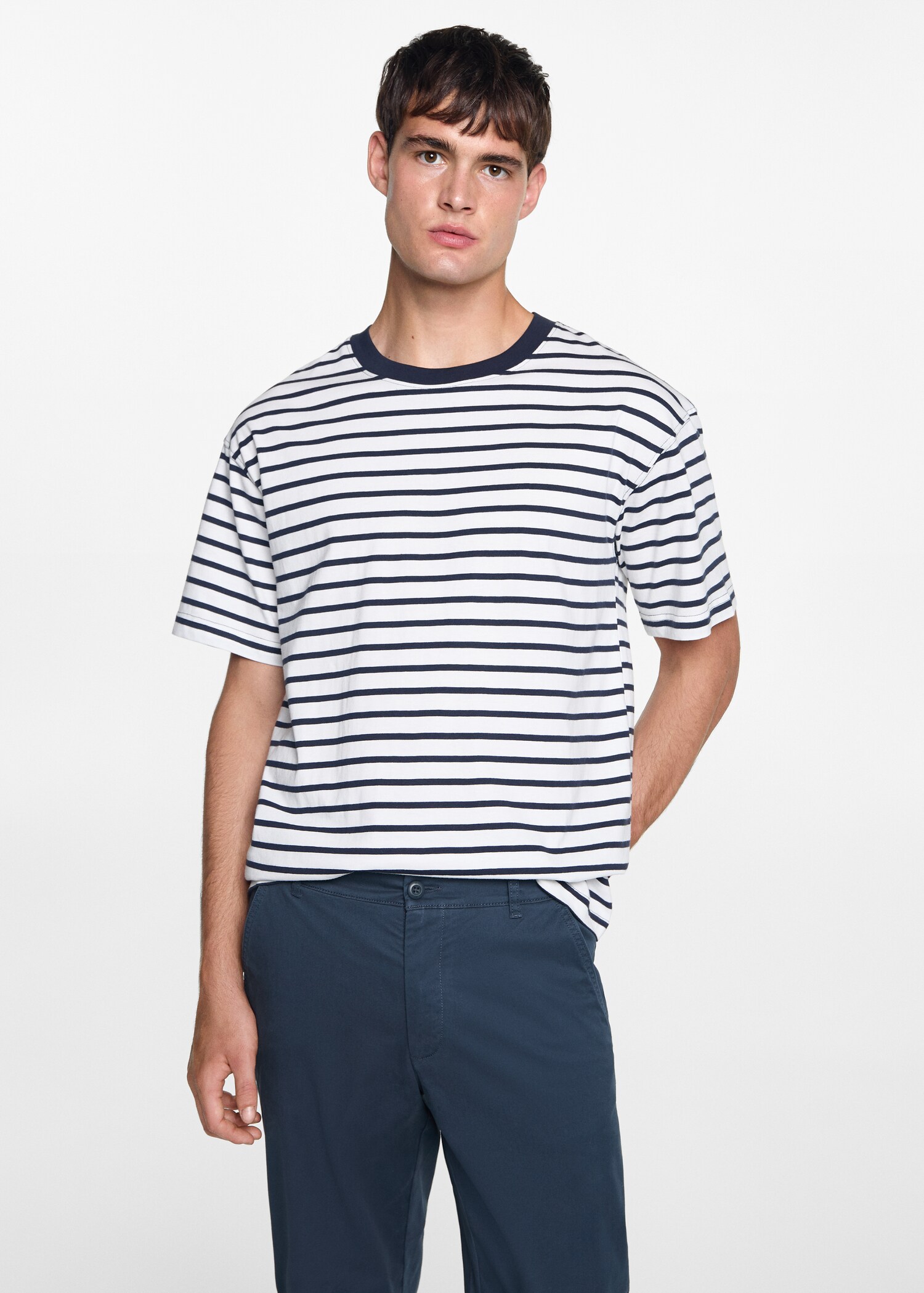 Cotton chinos - Medium plane