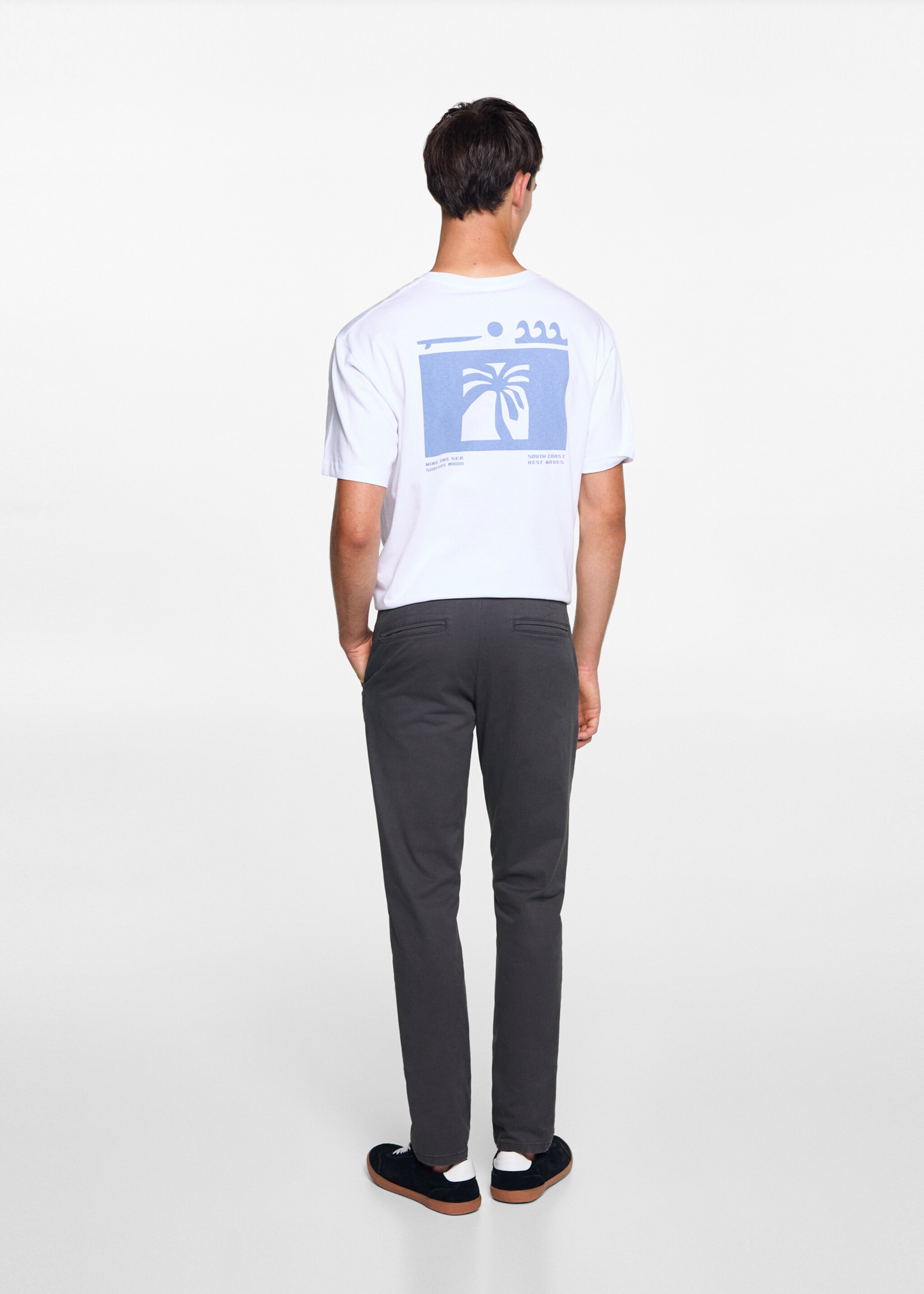Cotton chinos - Reverse of the article