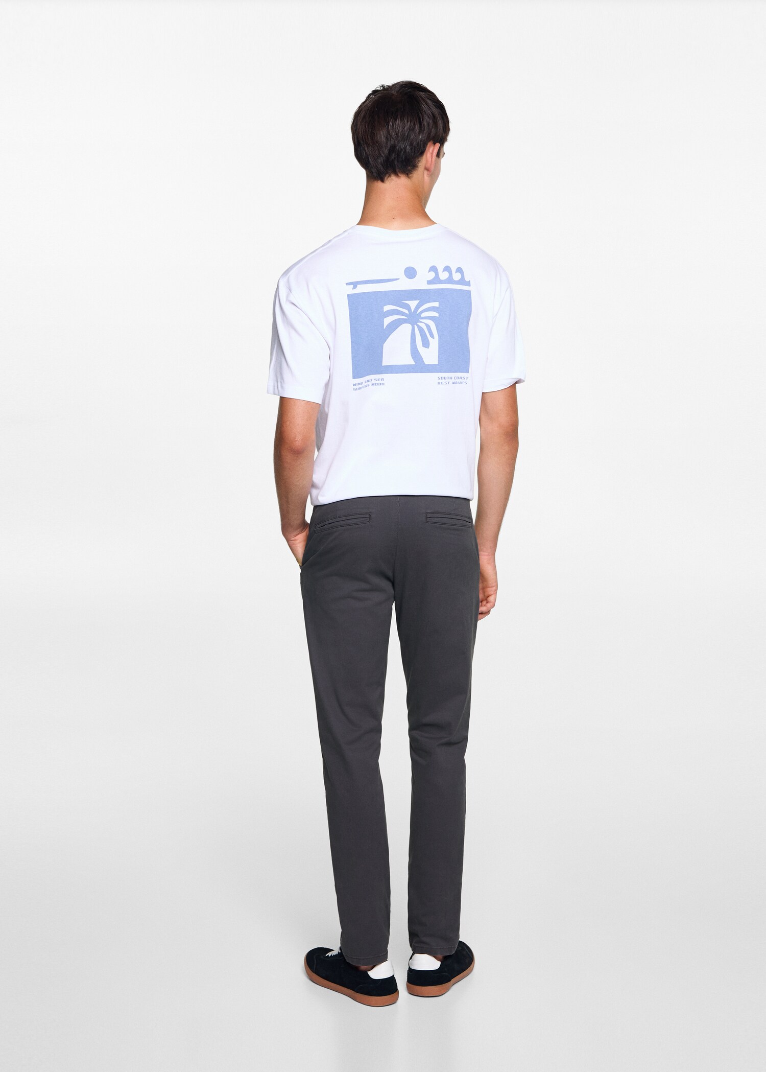 Cotton chinos - Reverse of the article