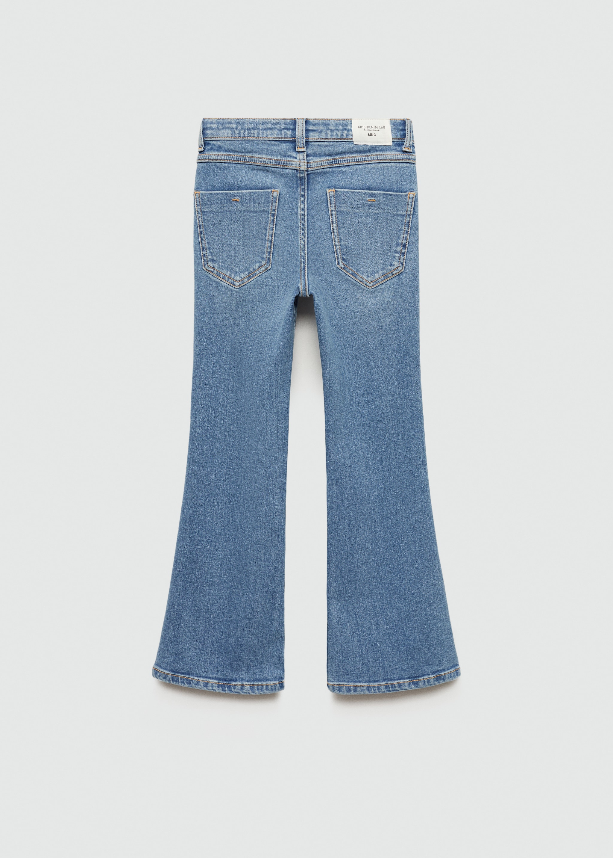 Flared jeans with pocket - Reverse of the article