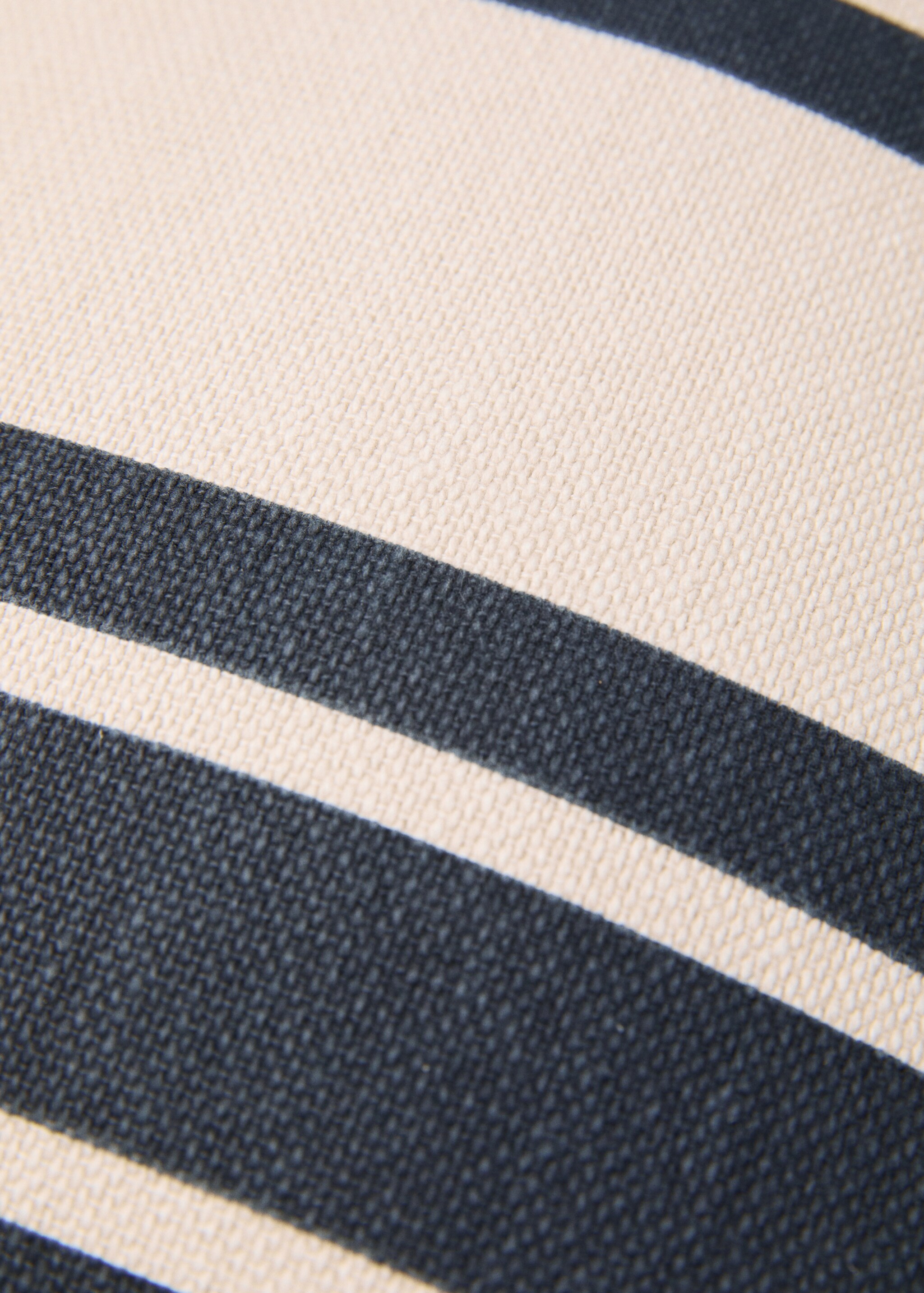 Striped cotton cushion cover 35x90cm - Details of the article 1