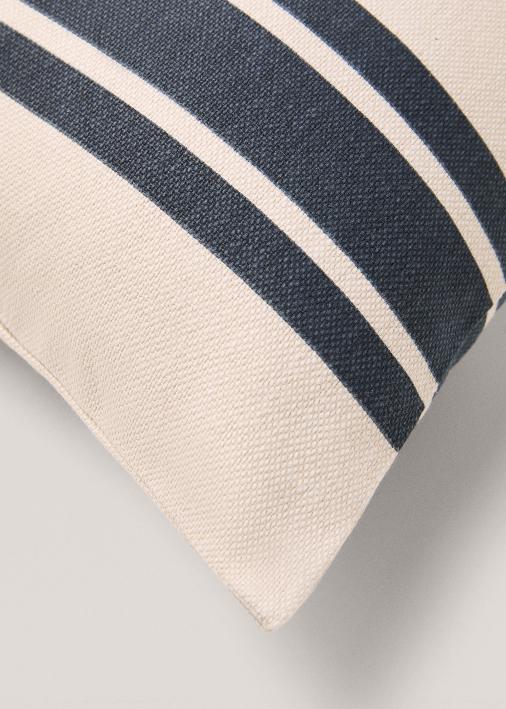 Striped cotton cushion cover 35x90cm - Details of the article 2