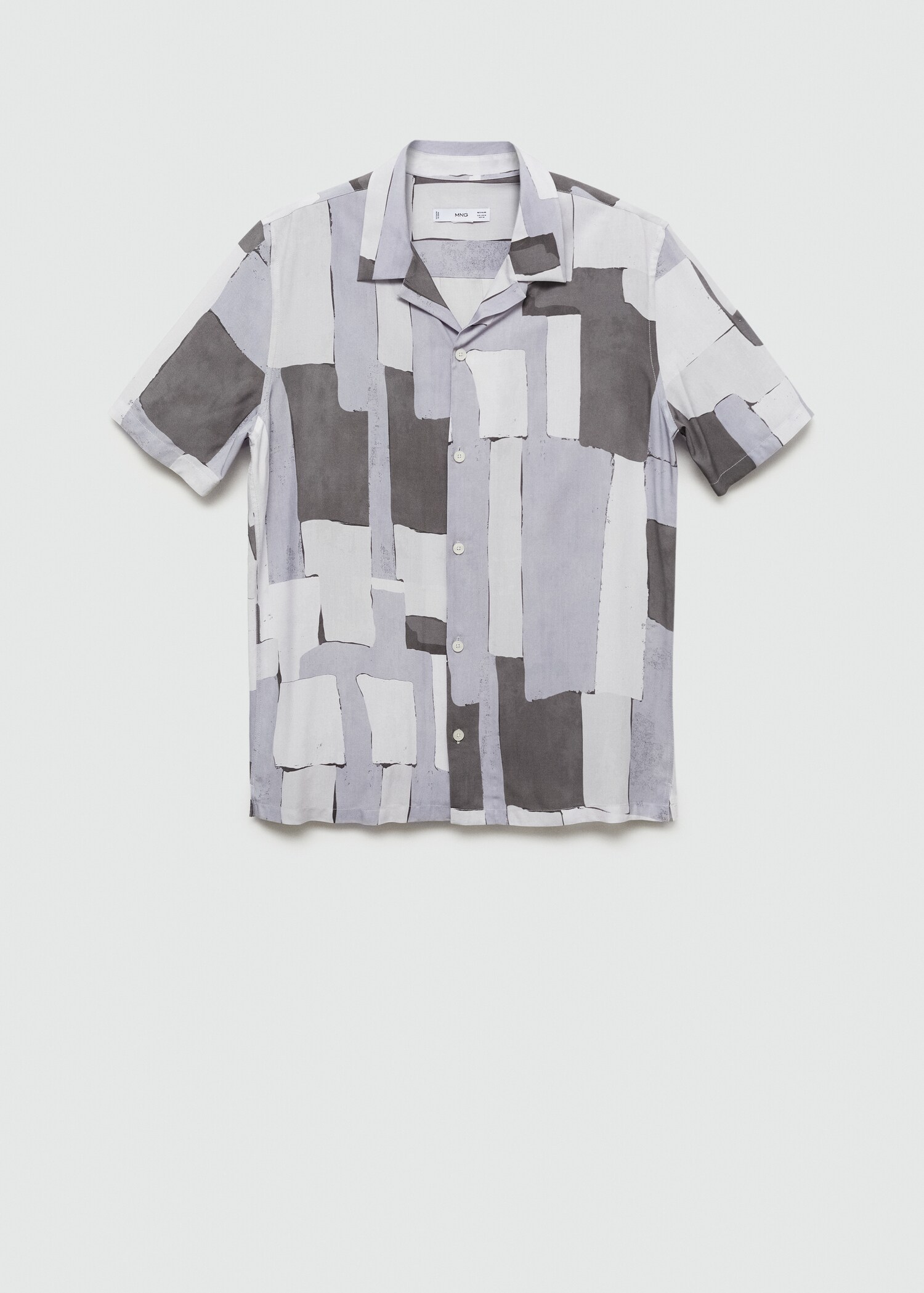 Printed fluid regular-fit shirt - Article without model