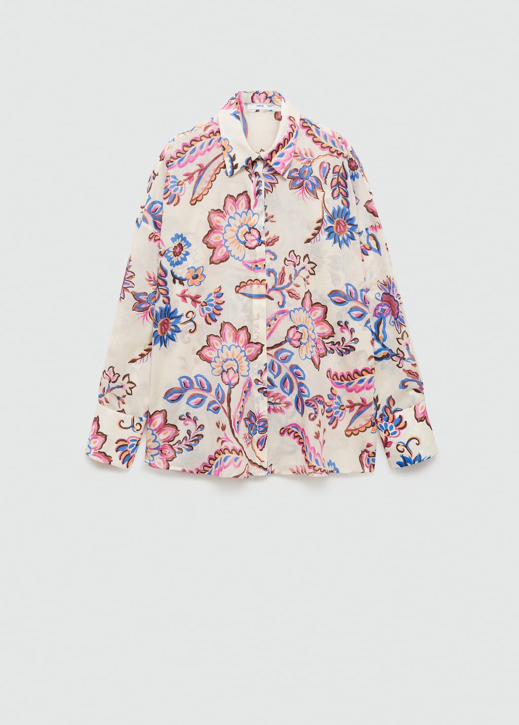 Chemise fluide imprime fleuri Femme MANGO France metropolitaine