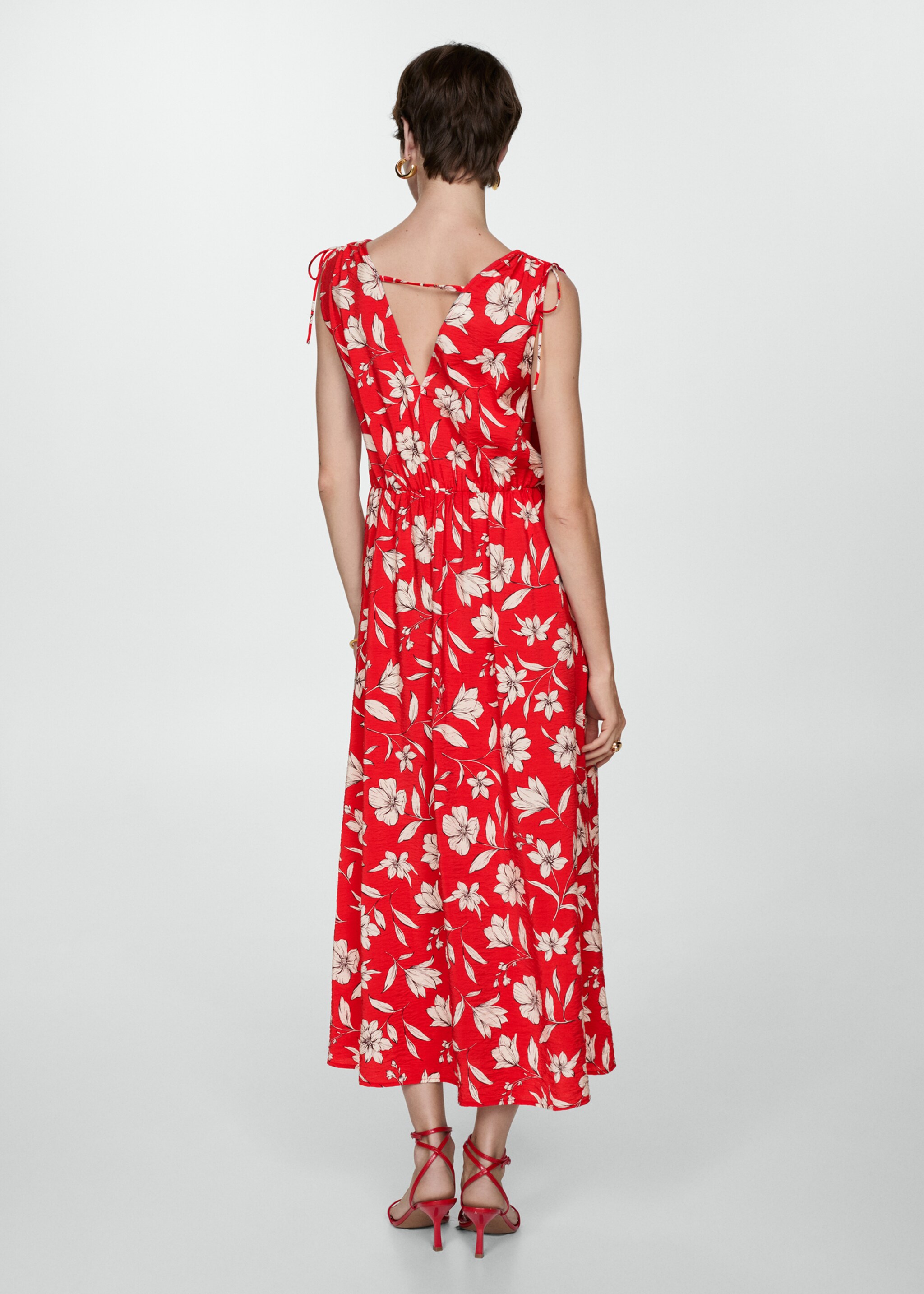 Vestido largo estampado - Reverso del artículo