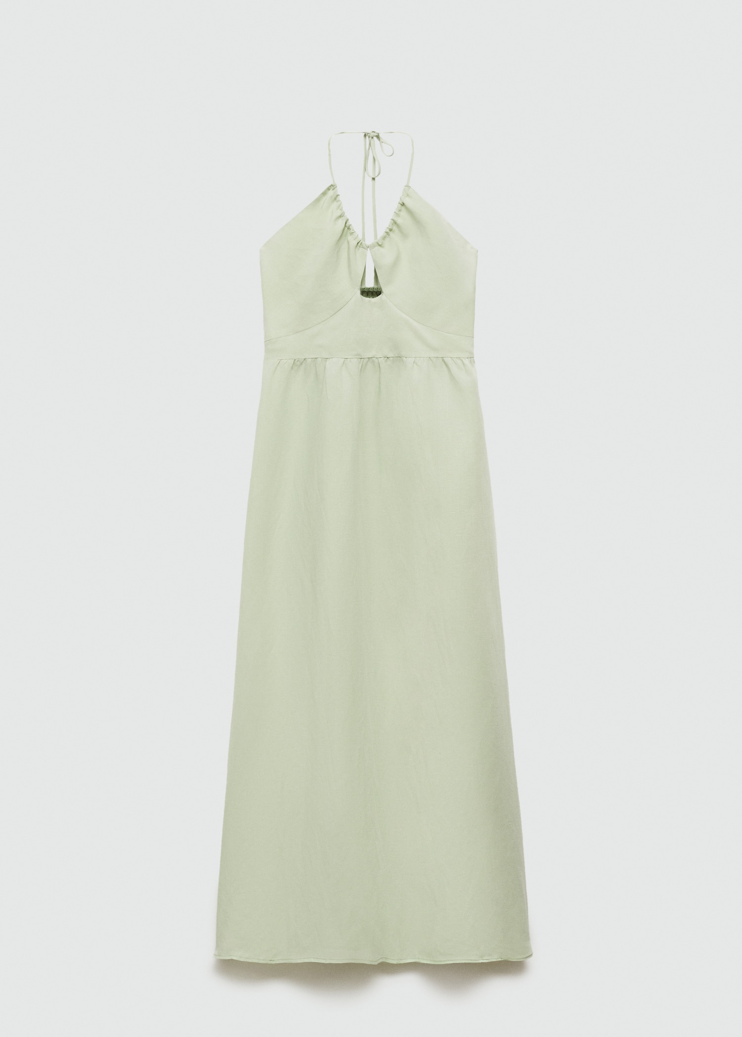 Long halter-neck dress - Article without model