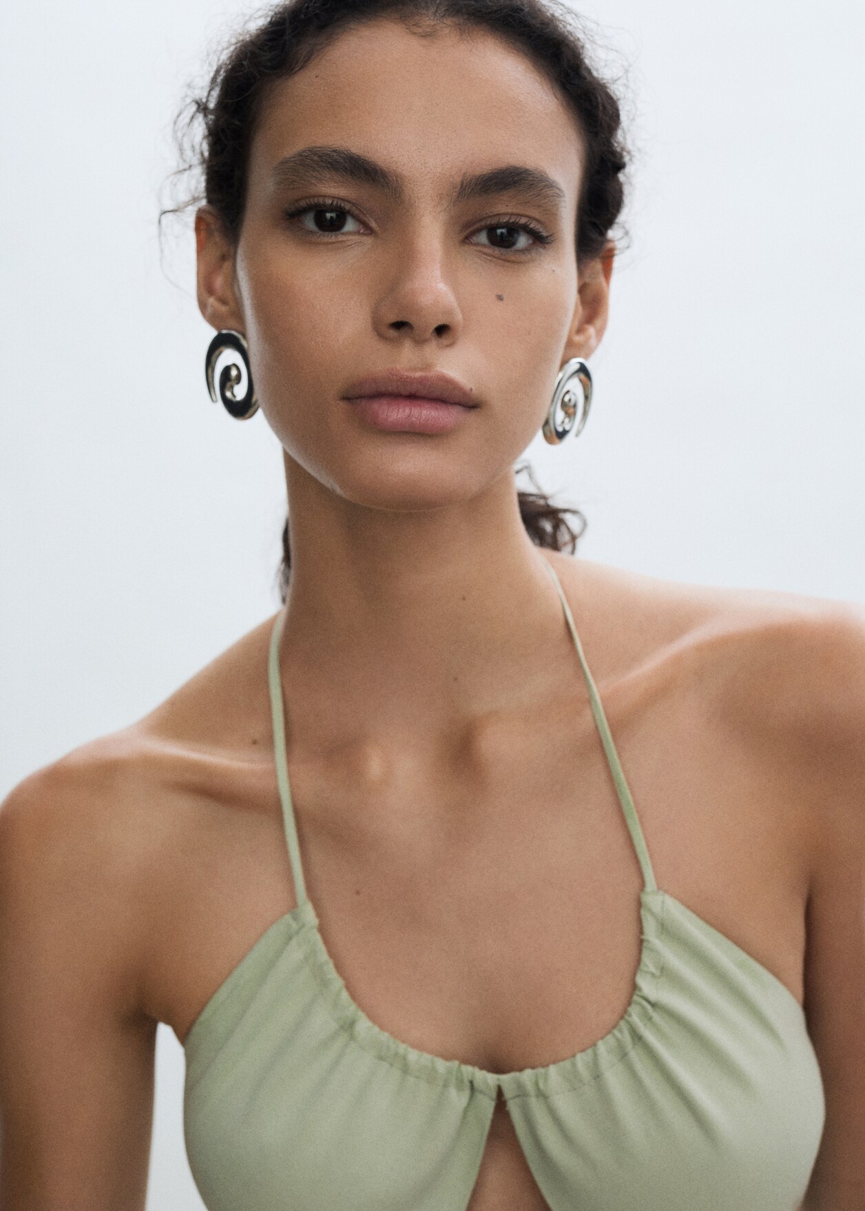 Halter neck long dress