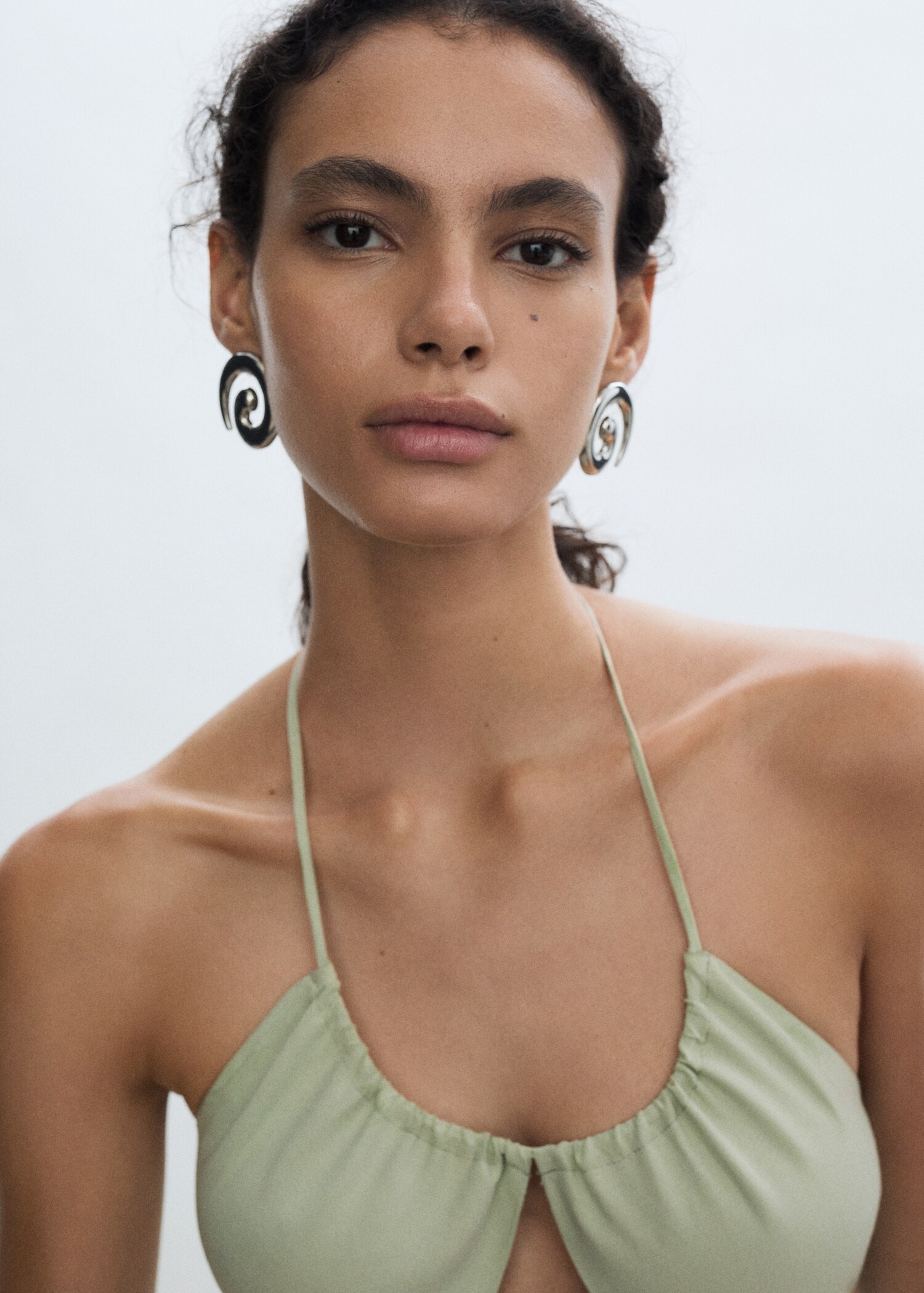 Halter neck long dress