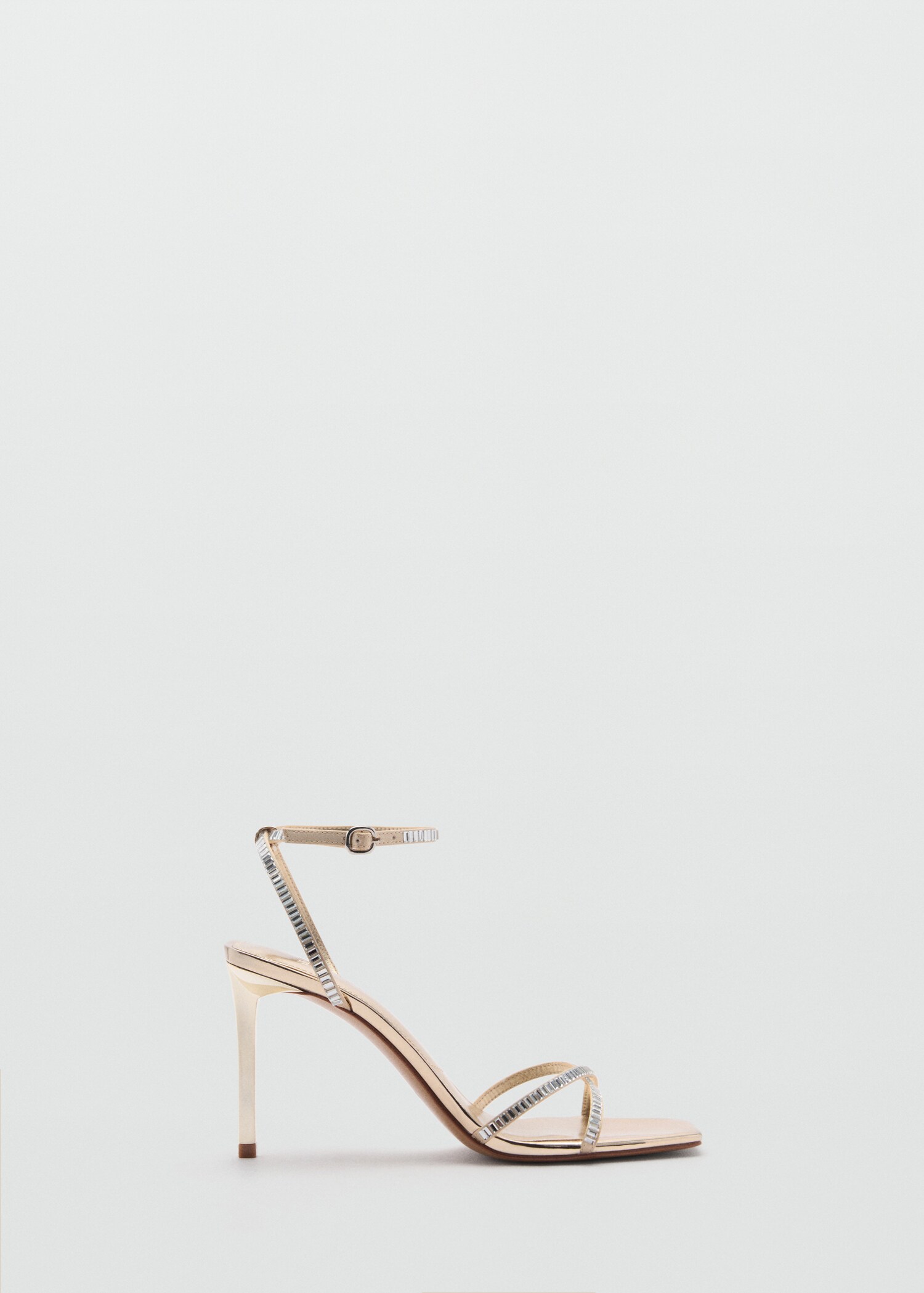 Heeled sandal with strass strap - Article without model