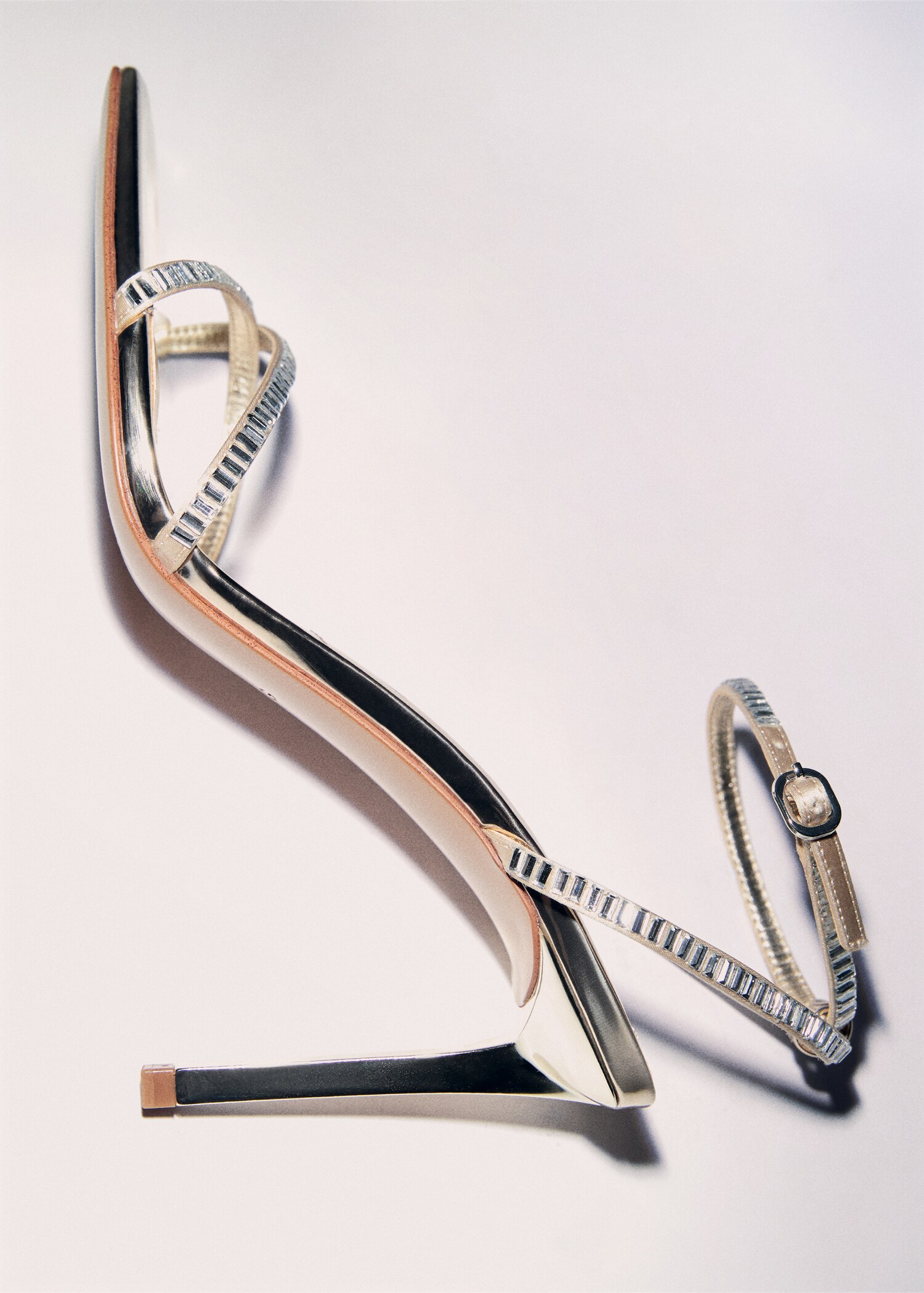 Heeled sandal with strass strap - Details of the article 5