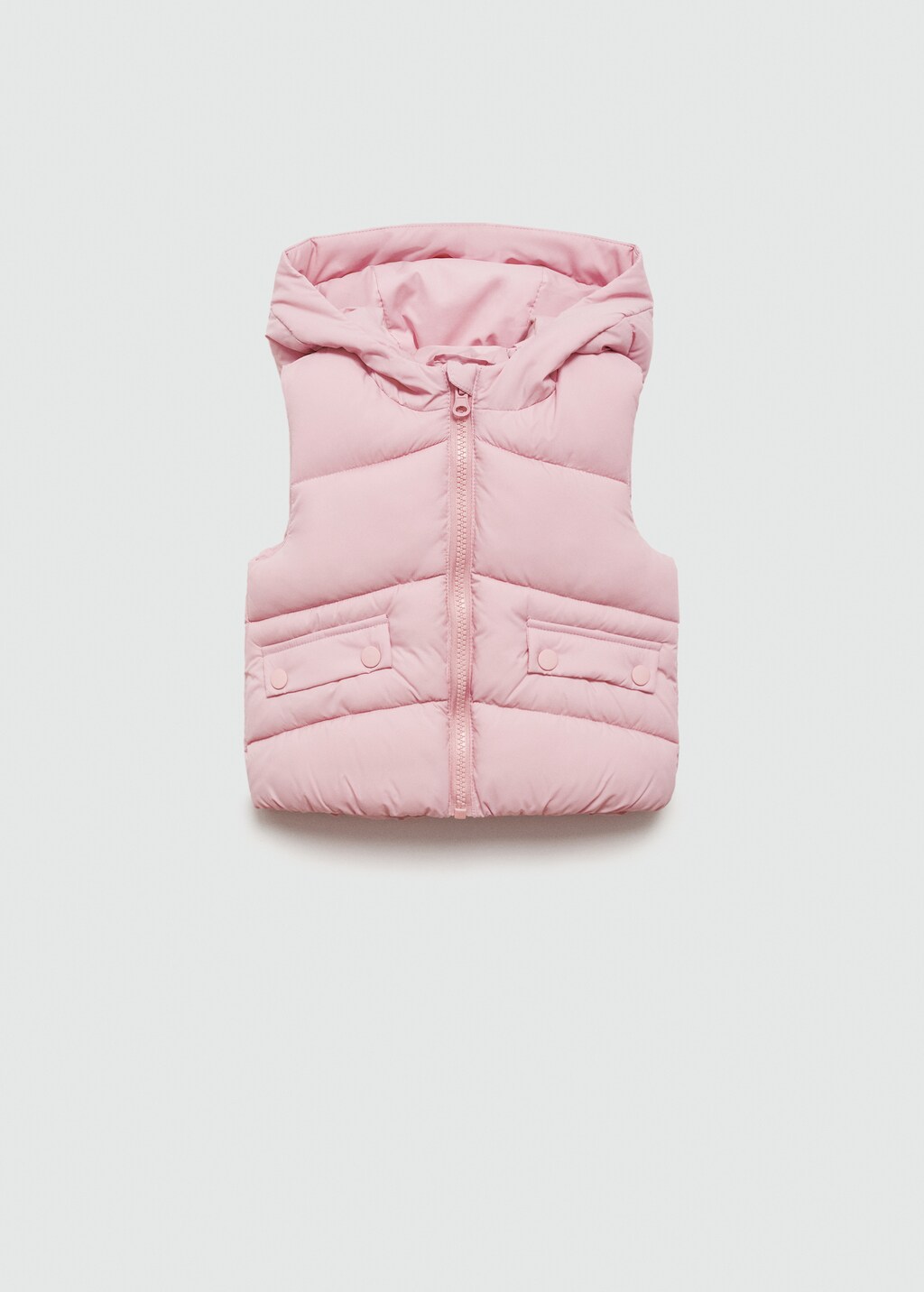 MANGO BABY Padded fleece gilet pastel pink 4 5 years Kids