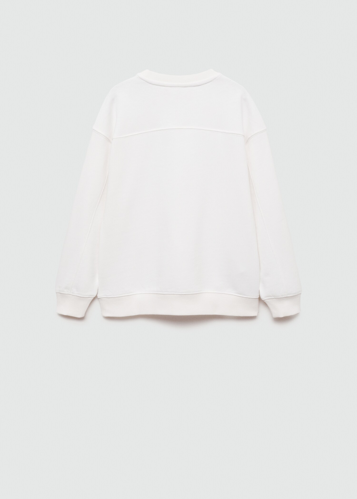 Printed cotton sweatshirt - Reverse of the article