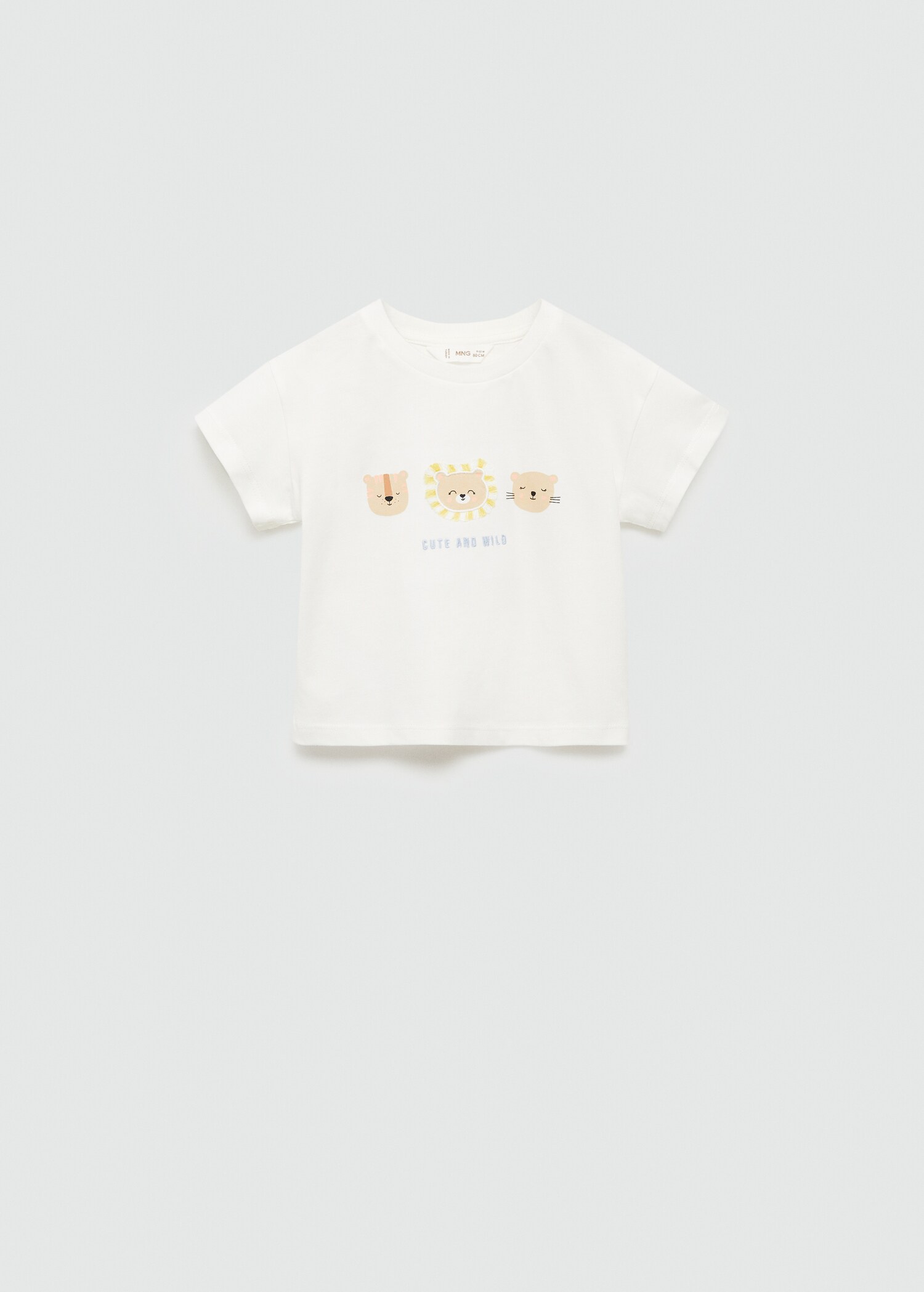 T-shirt coton imprimé animaux - Article sans modèle