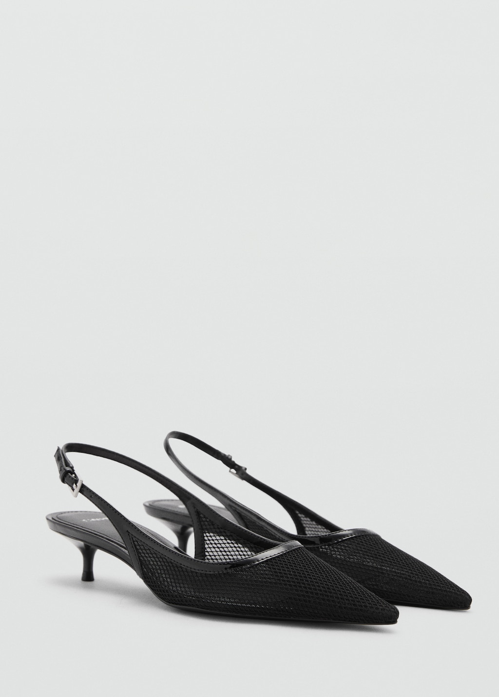 Zapato tacon mesh destalonado Mujer MANGO Espana Peninsula y Baleares