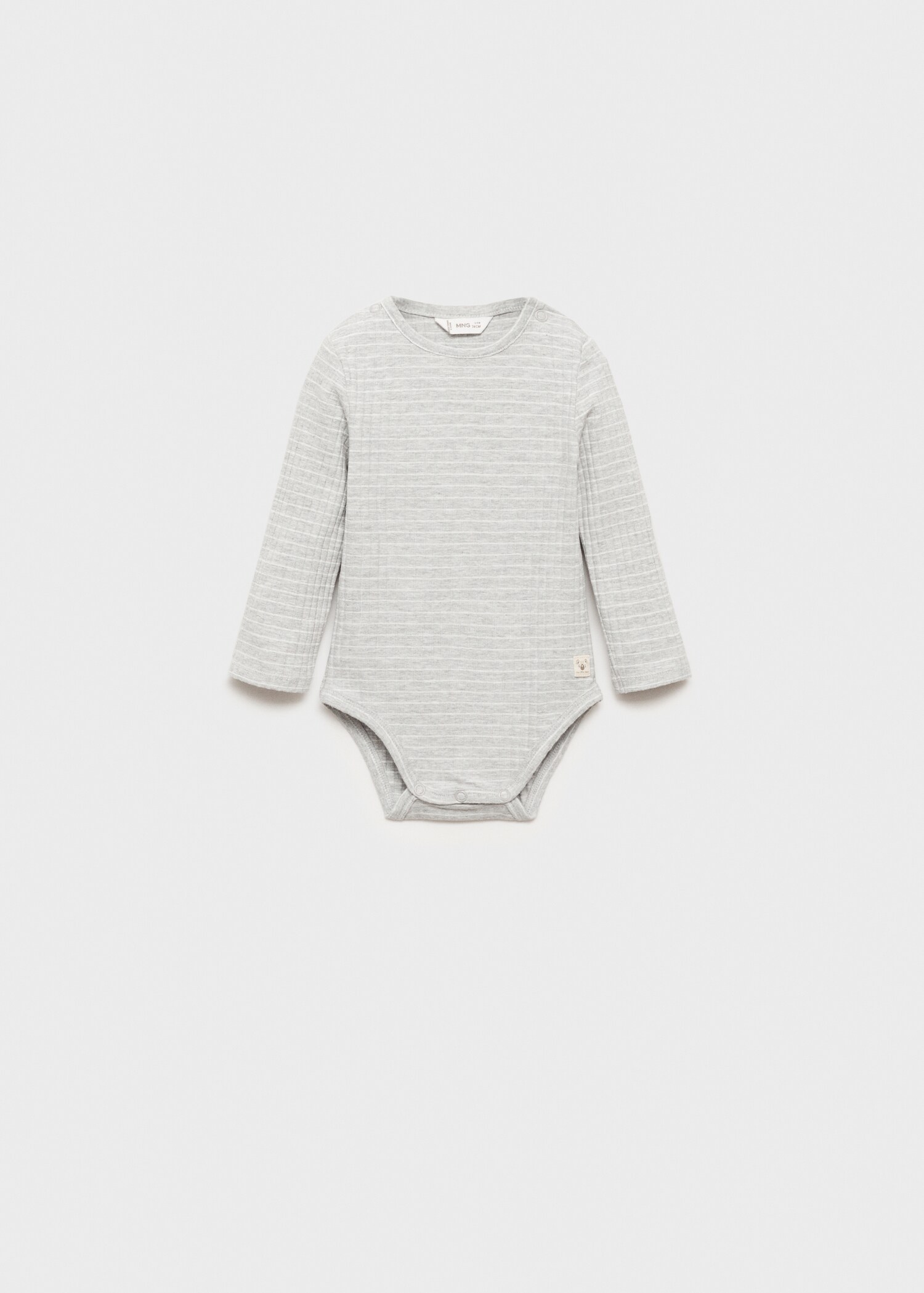 Striped cotton bodysuit - Article without model
