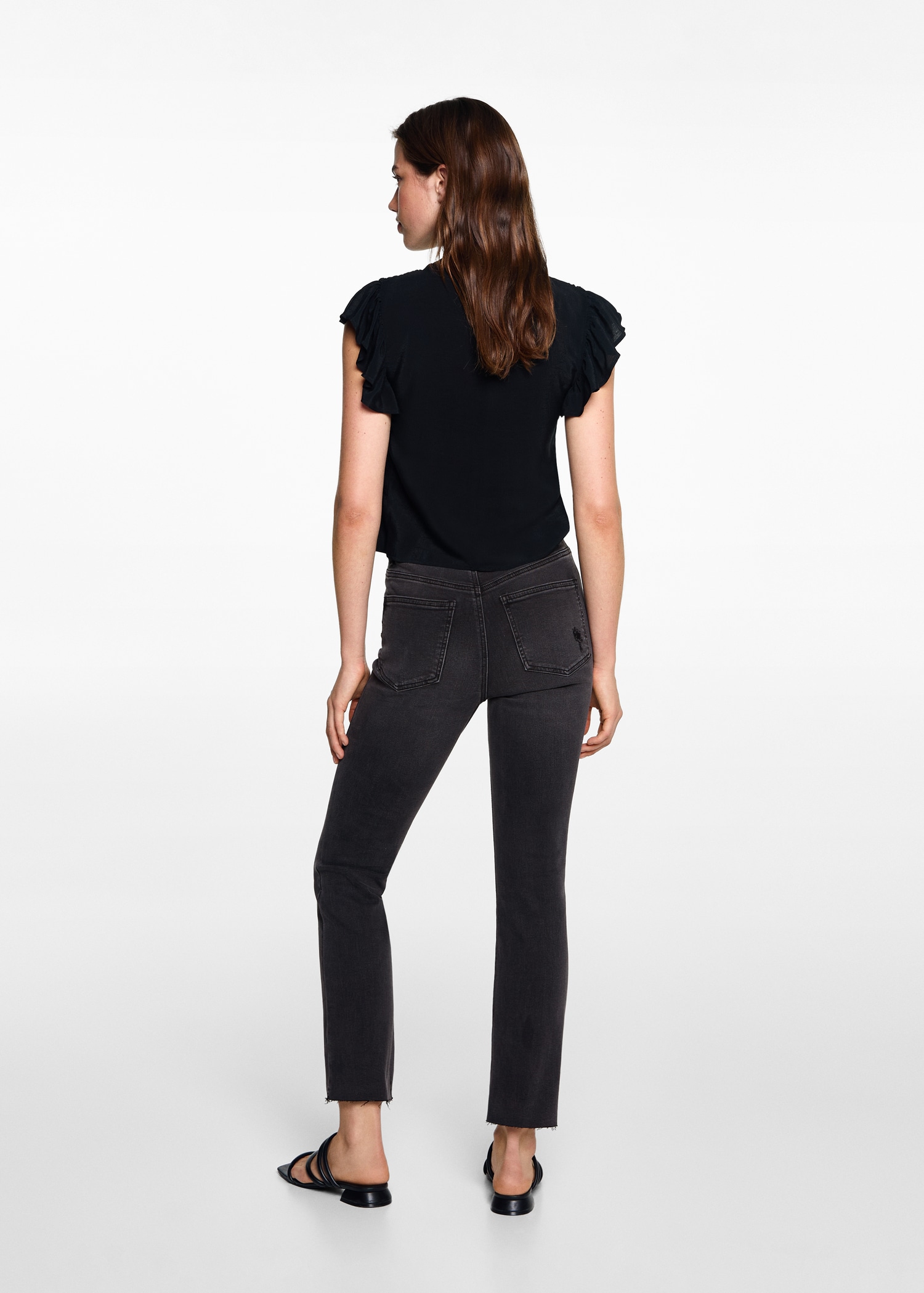 Jeans slim cropped - Reverso del artículo
