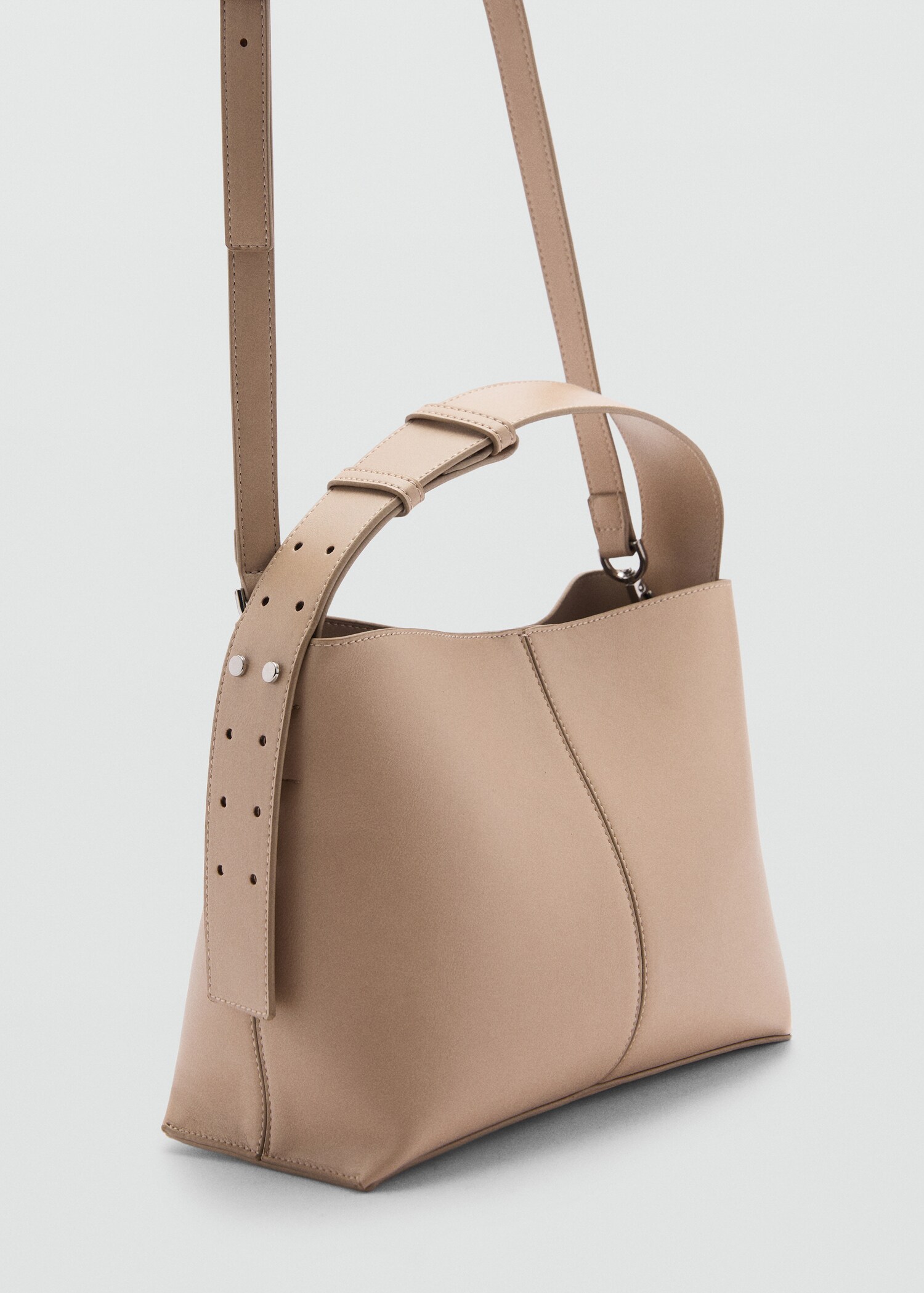 Mini-shopper shoulder bag - Medium plane