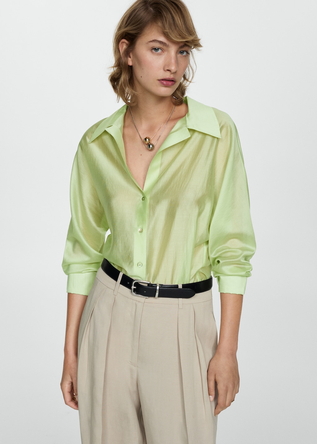 Chemise satin femme mango hotsell