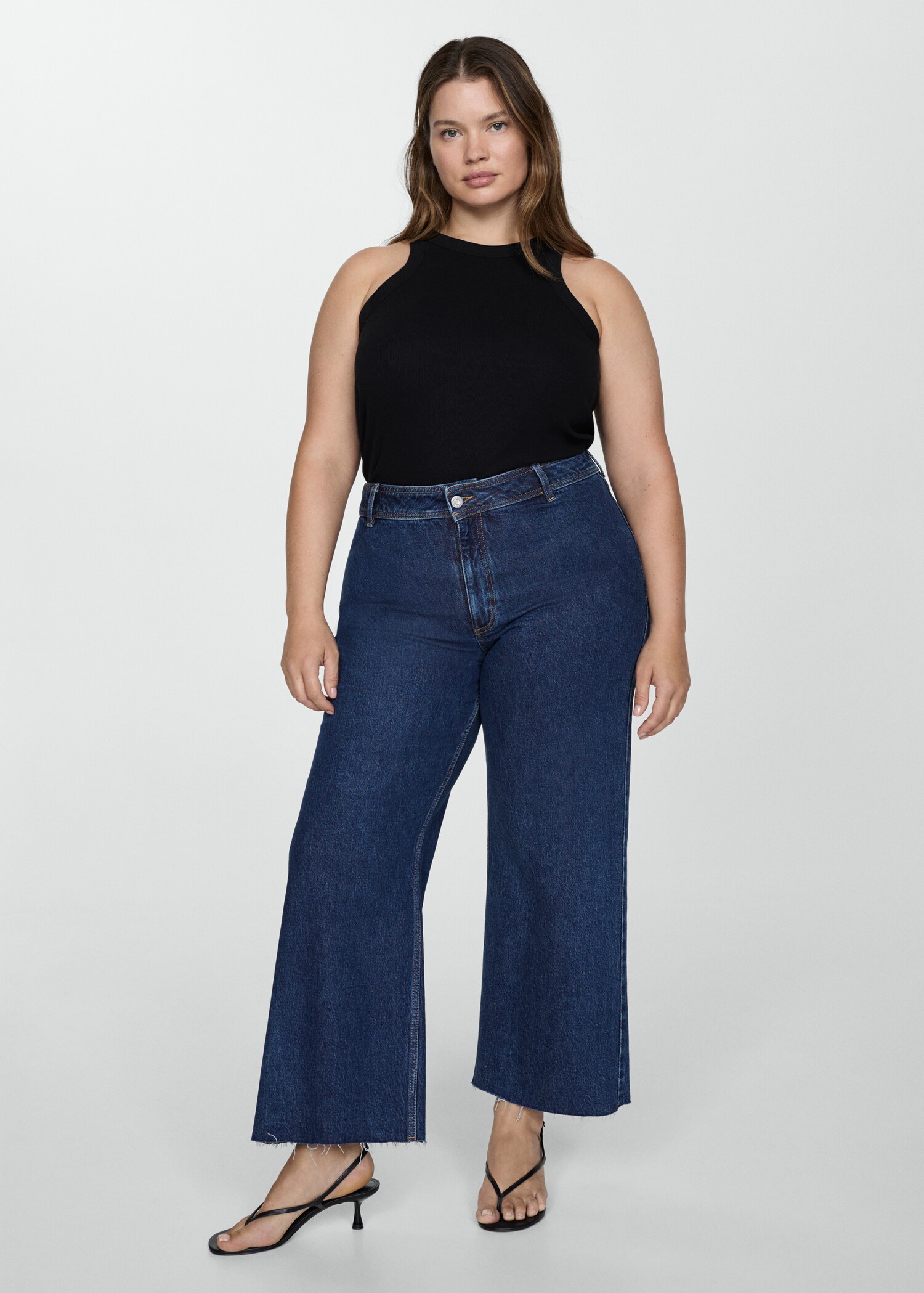 Jean style jupe-culotte Catherin taille haute - Détail de l'article 3